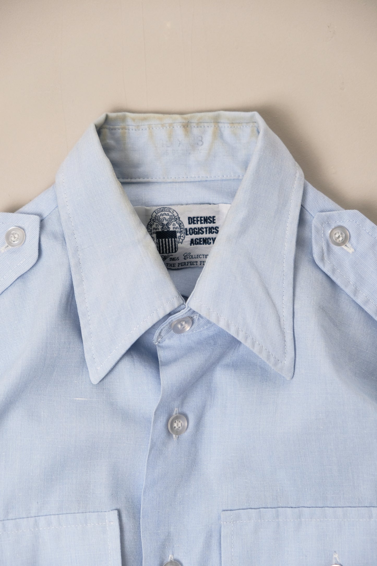 Military Army Light Blue Shirt — S/M