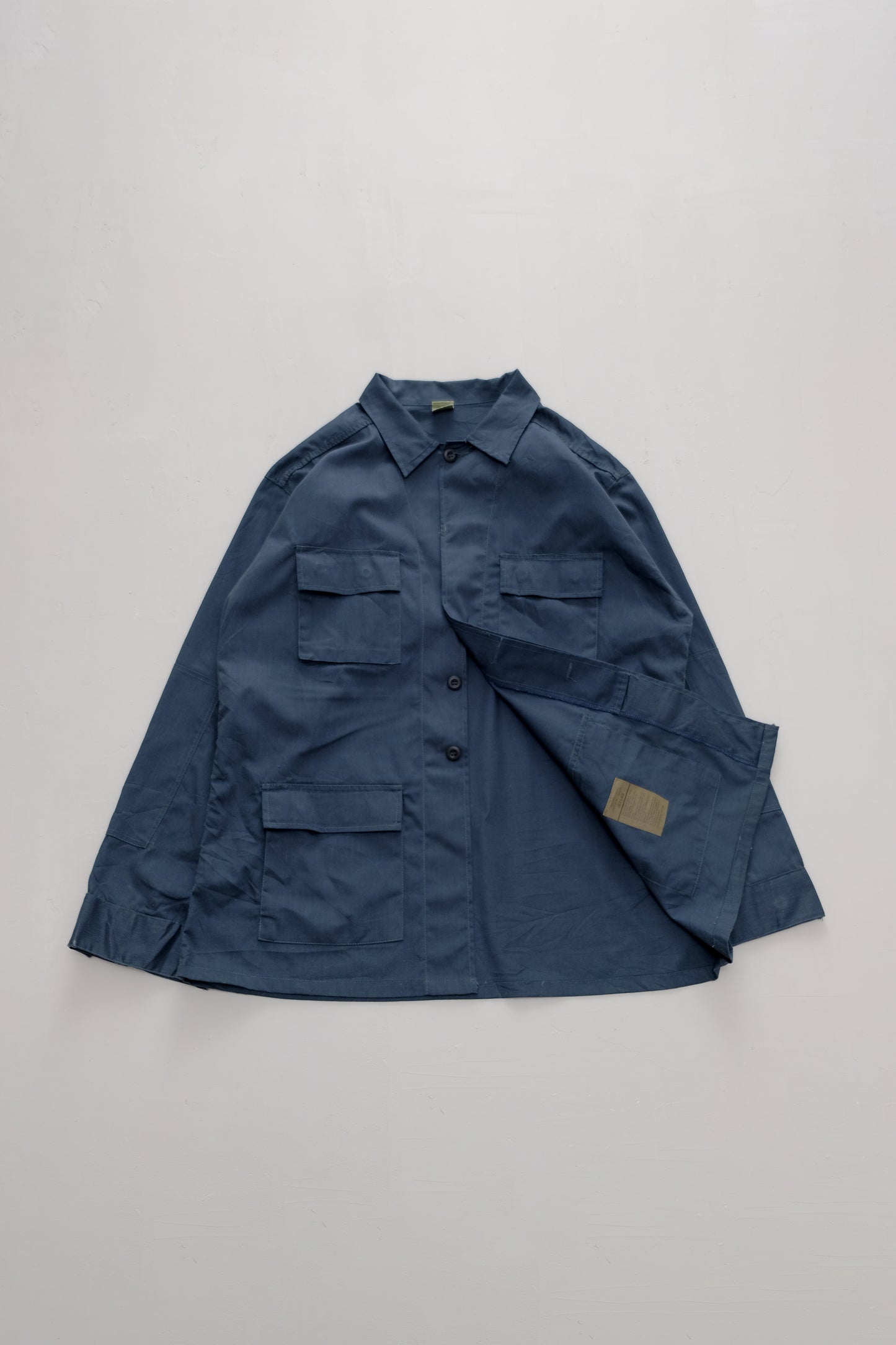 Camicia militare blu pietra - XL