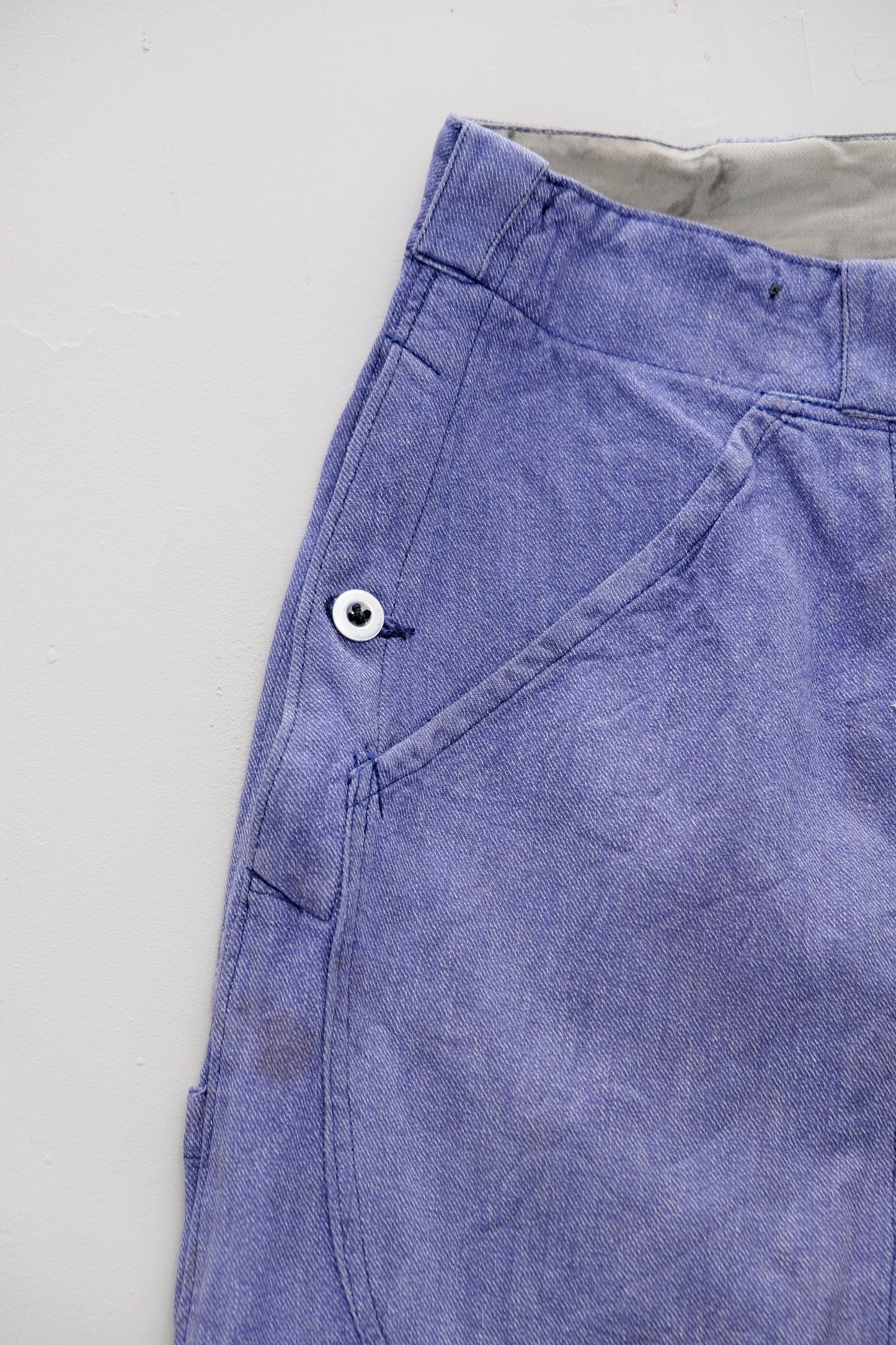 Pantaloni in denim da lavoro/militari svizzeri viola-blu — L/XL