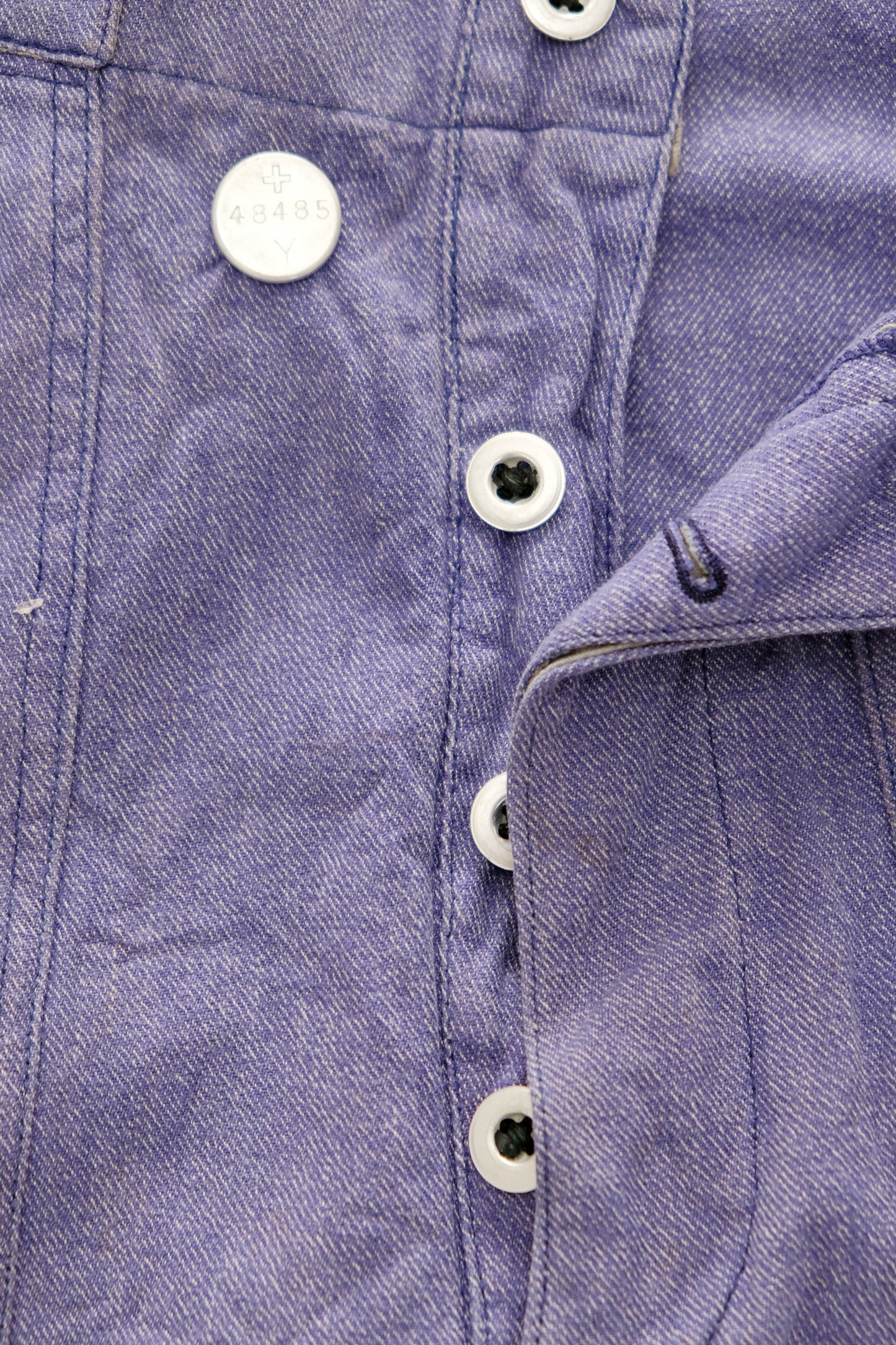 Pantaloni in denim da lavoro/militari svizzeri viola-blu — L/XL