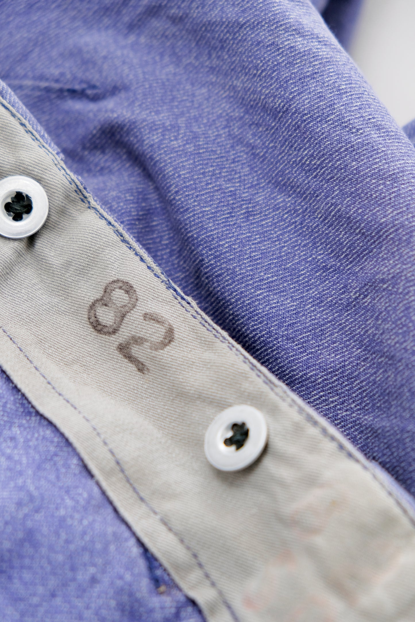 Pantaloni in denim da lavoro/militari svizzeri viola-blu — L/XL