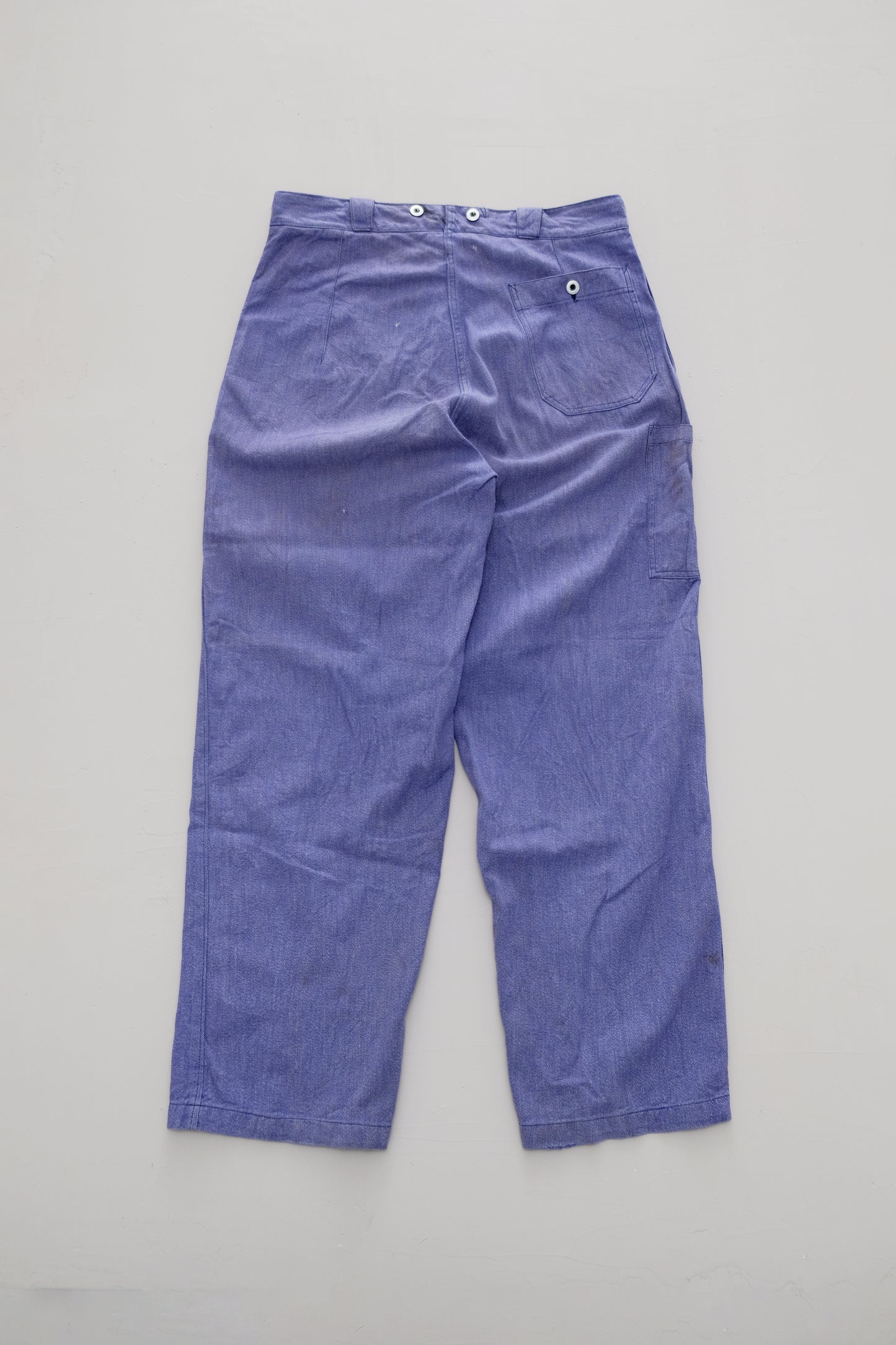 Violet-Blue Swiss Military/Workwear Denim Pants — L/XL