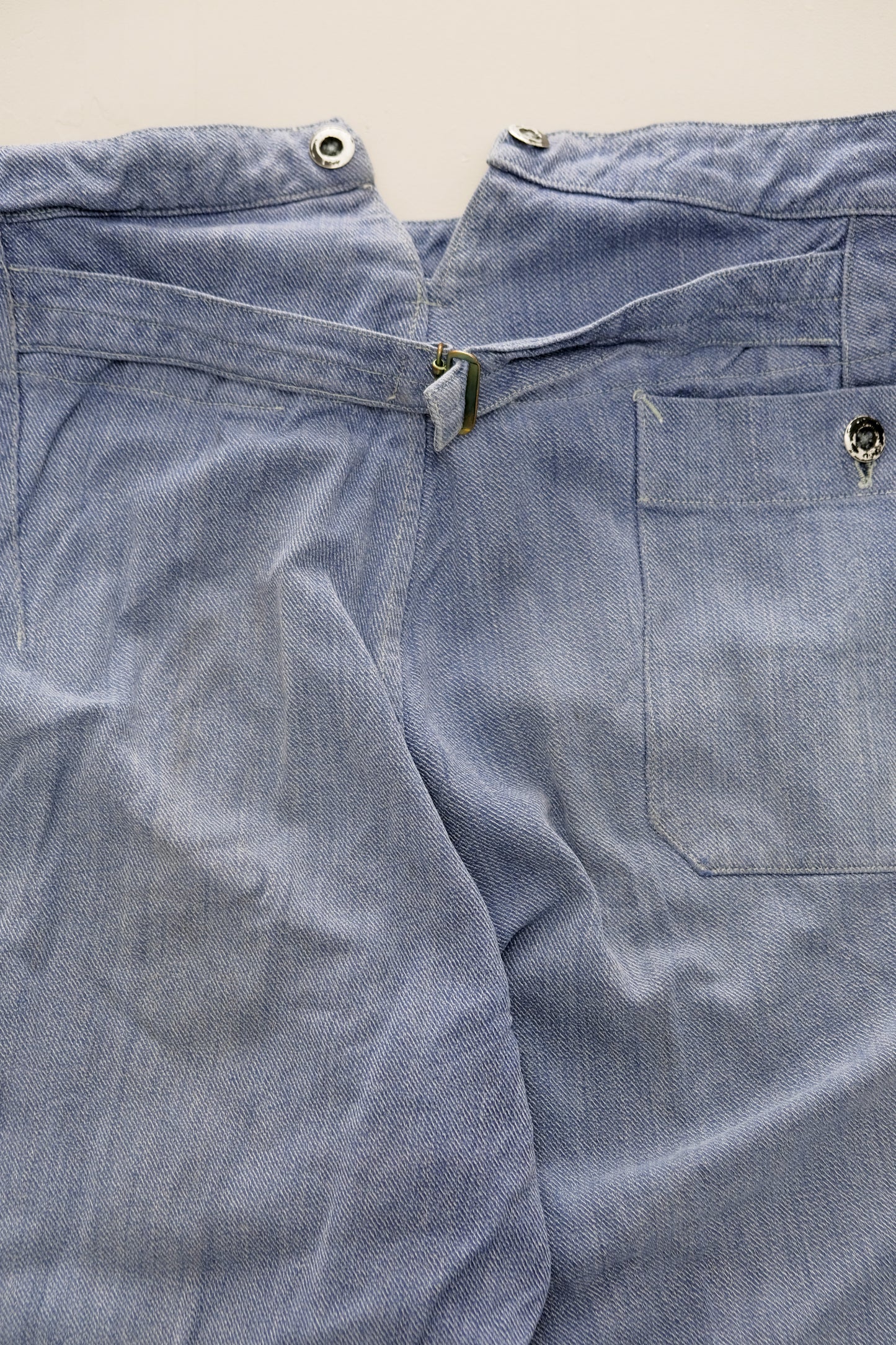 Pantaloni in denim Swiss Military/Workwear azzurro chiaro — L (regolabili)