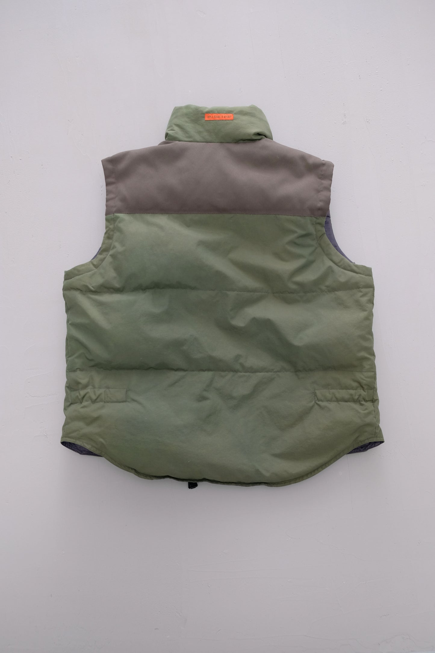 Green Sleeveless Down Jacket — Rifle — L