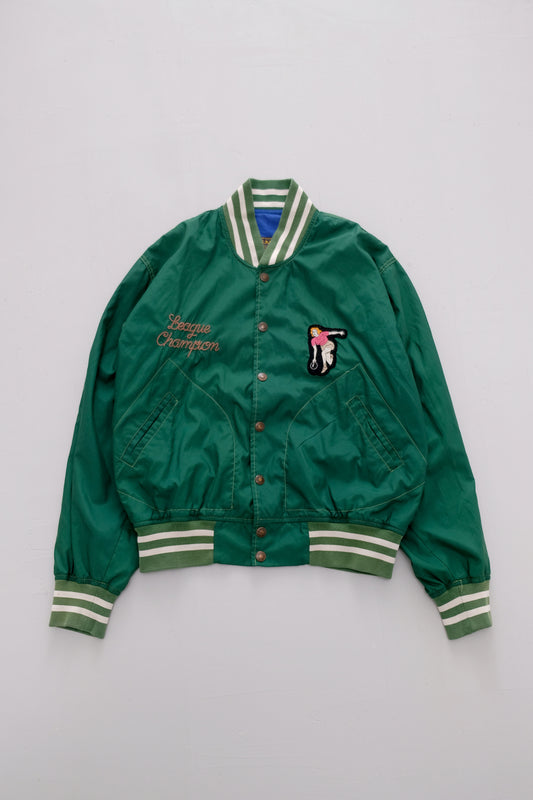 Unlimited — Green Lightweight Varsity Jacket — L/XL