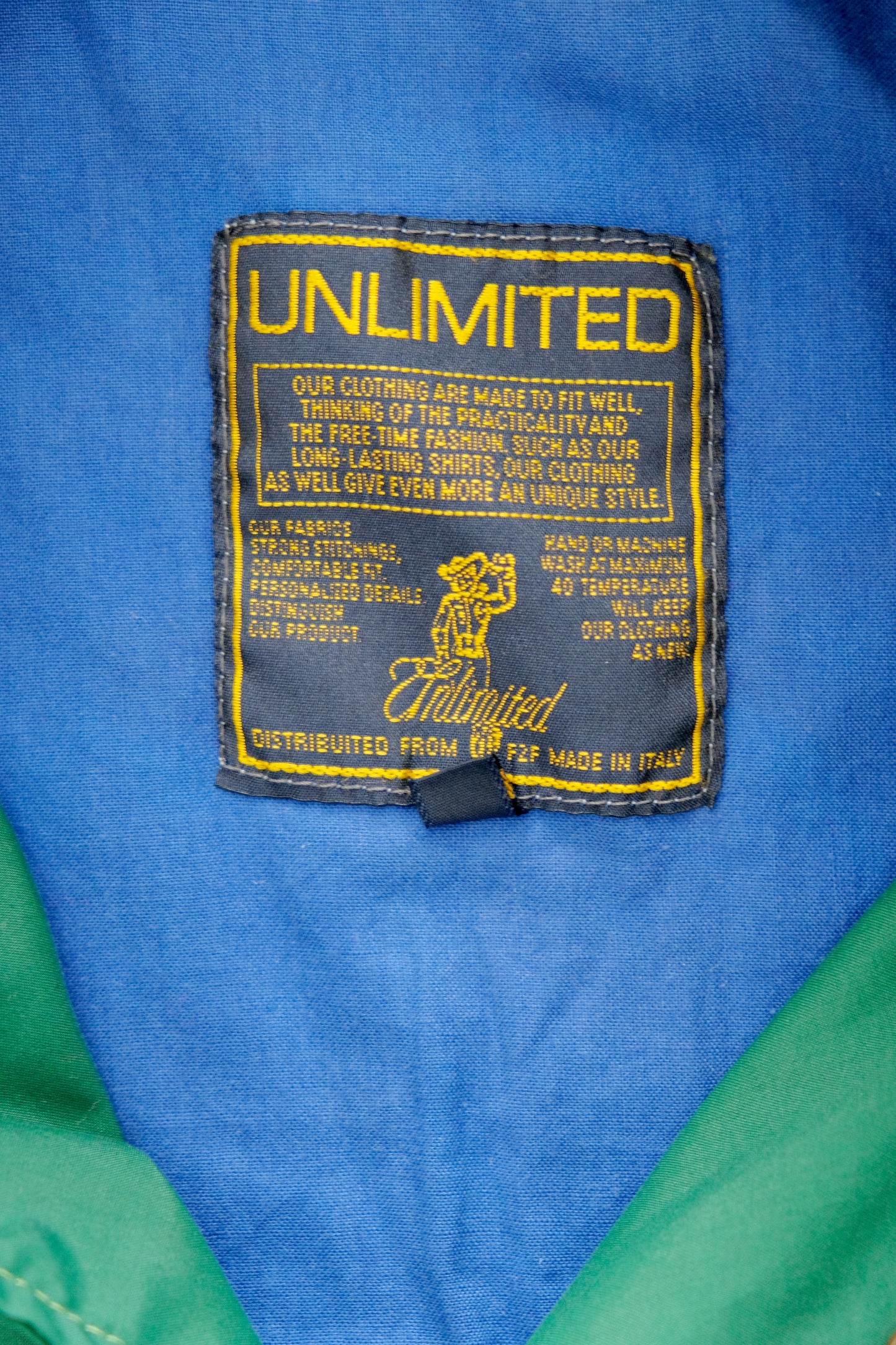 Unlimited — Green Lightweight Varsity Jacket — L/XL