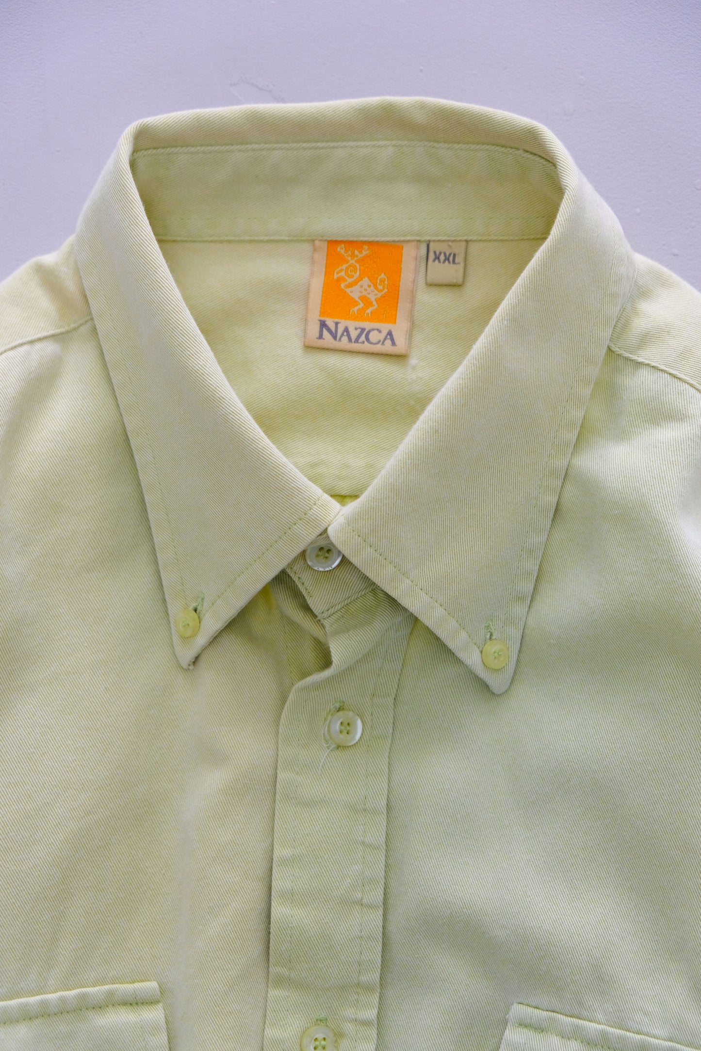 Camicia verde lavata – XXL