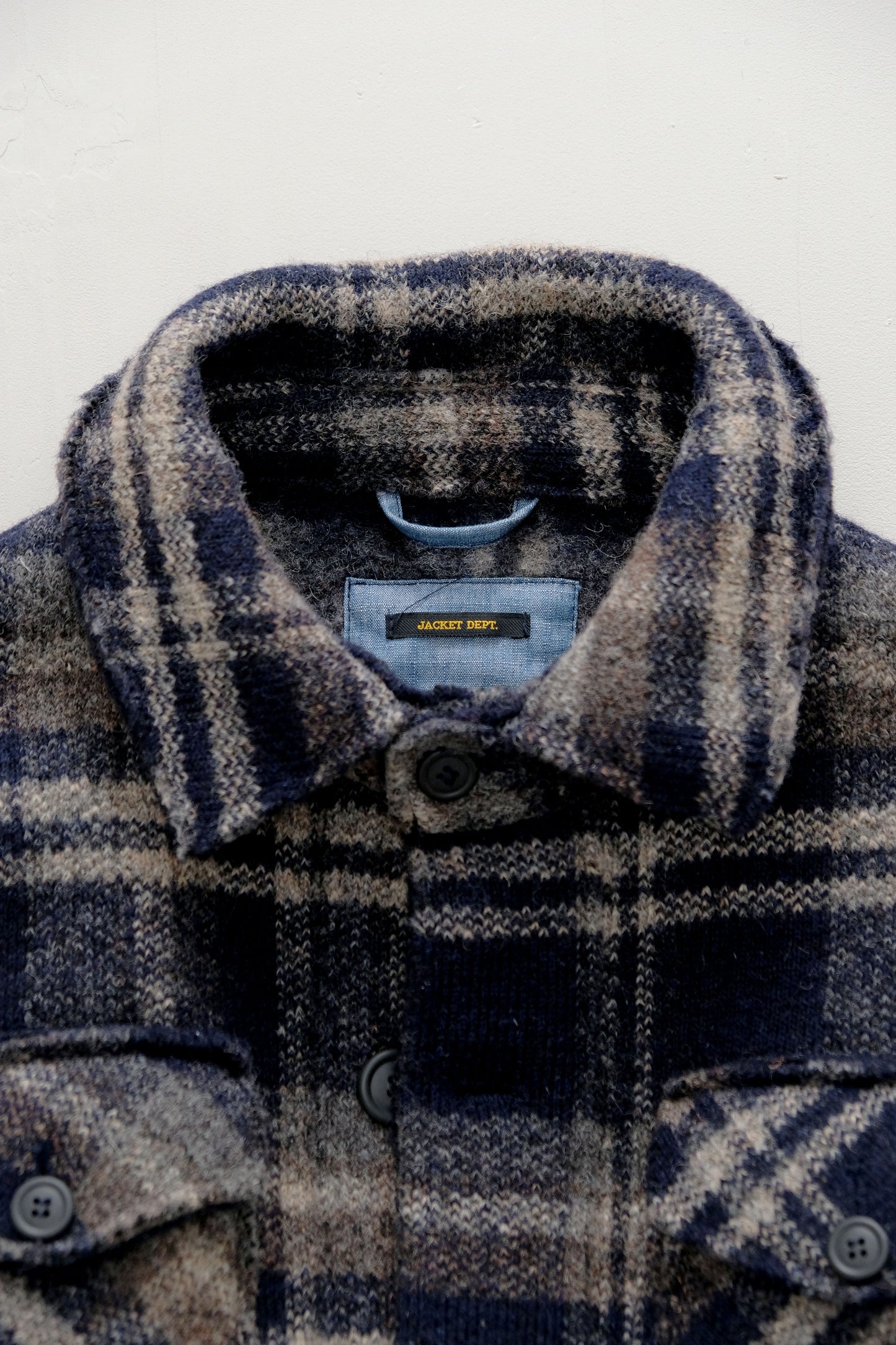 Tartan Plaid Pattern Wool Coat — Rifle — 52 (M/L)