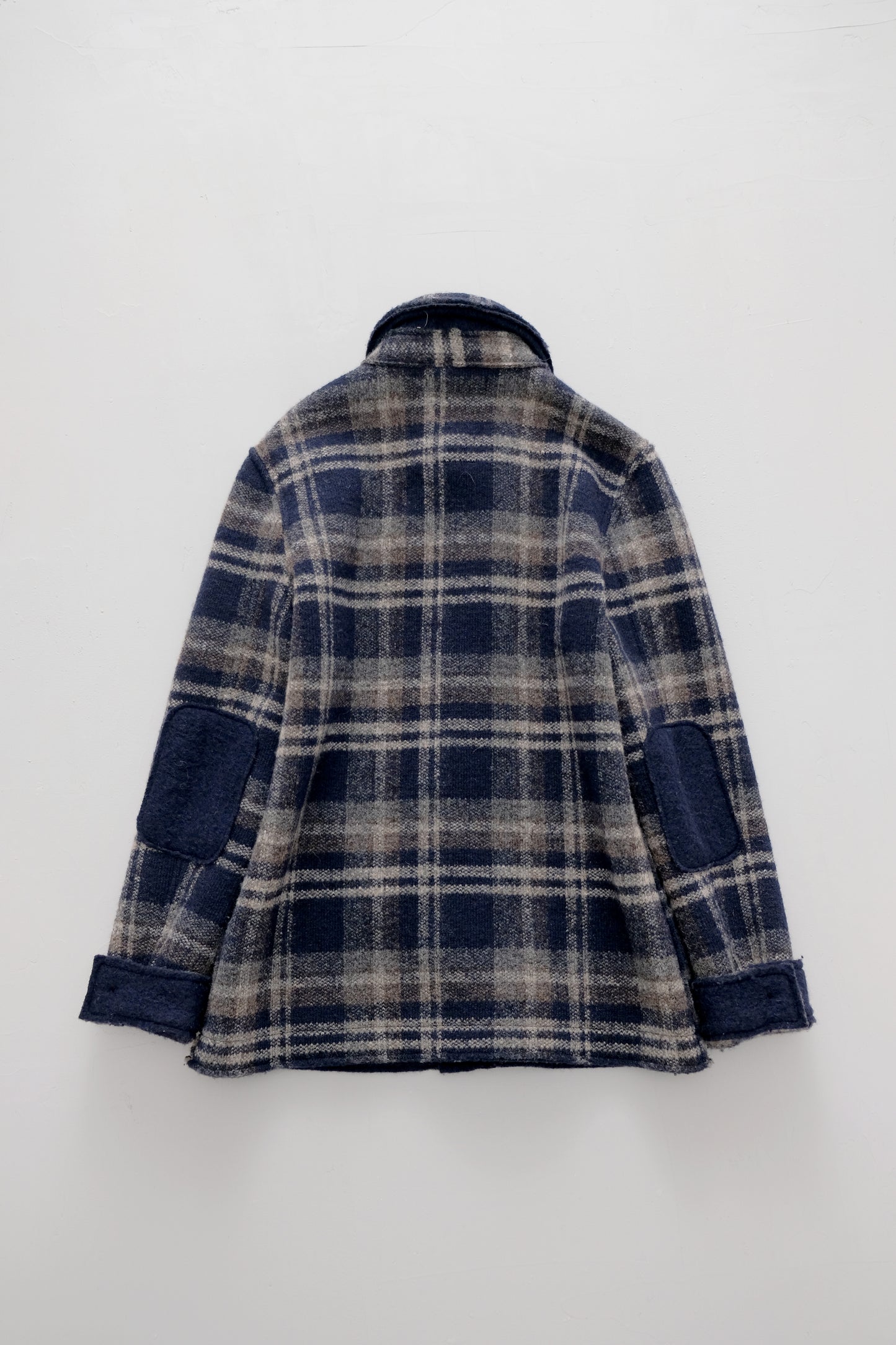 Tartan Plaid Pattern Wool Coat — Rifle — 52 (M/L)