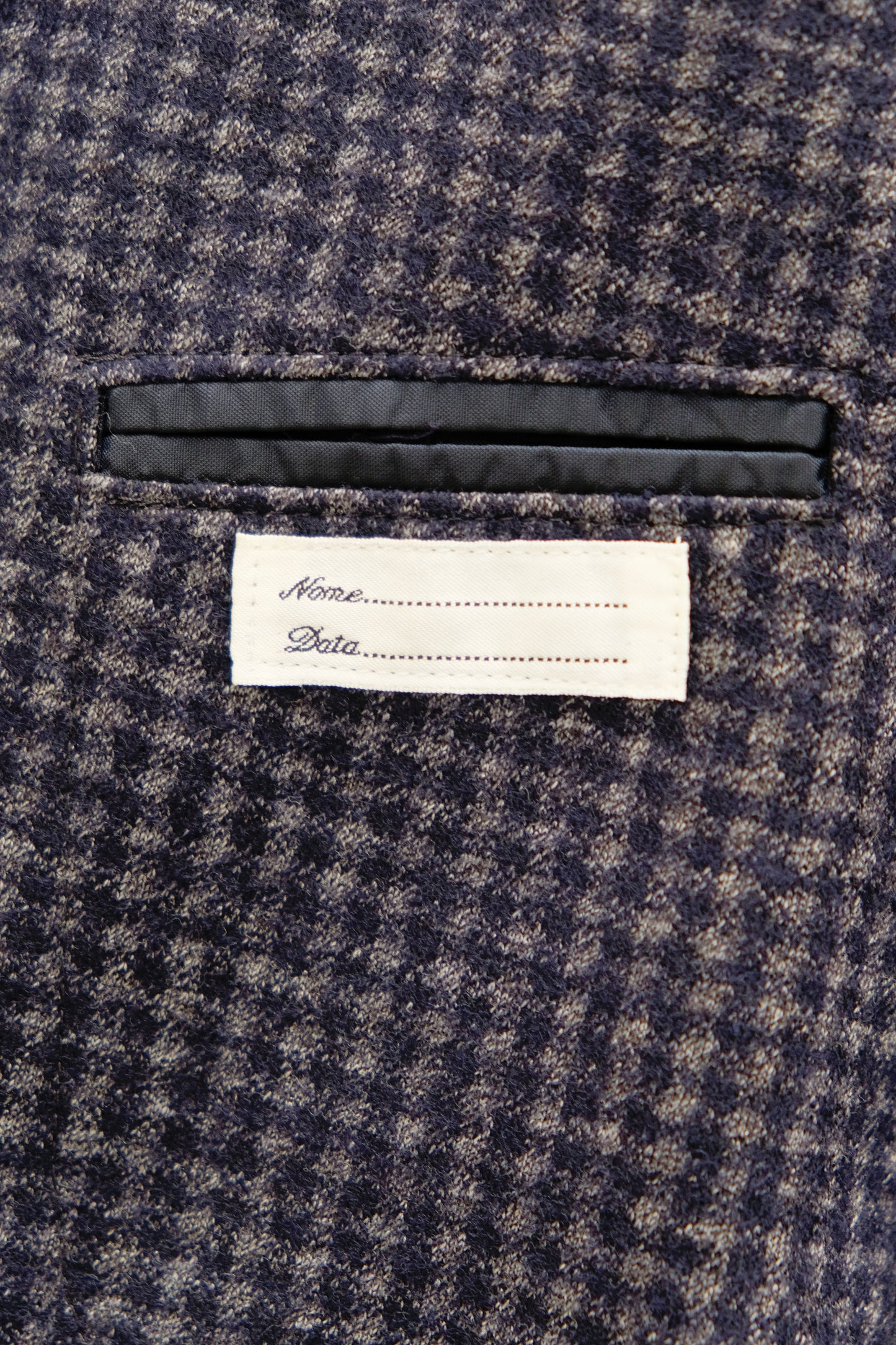 Fantasia Micro Check — Blazer Blu e Grigio — Tagliatore — M