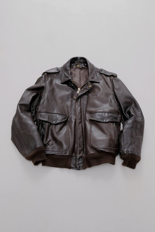 Aviator Leather Jacket — Schott NYC — 42/L