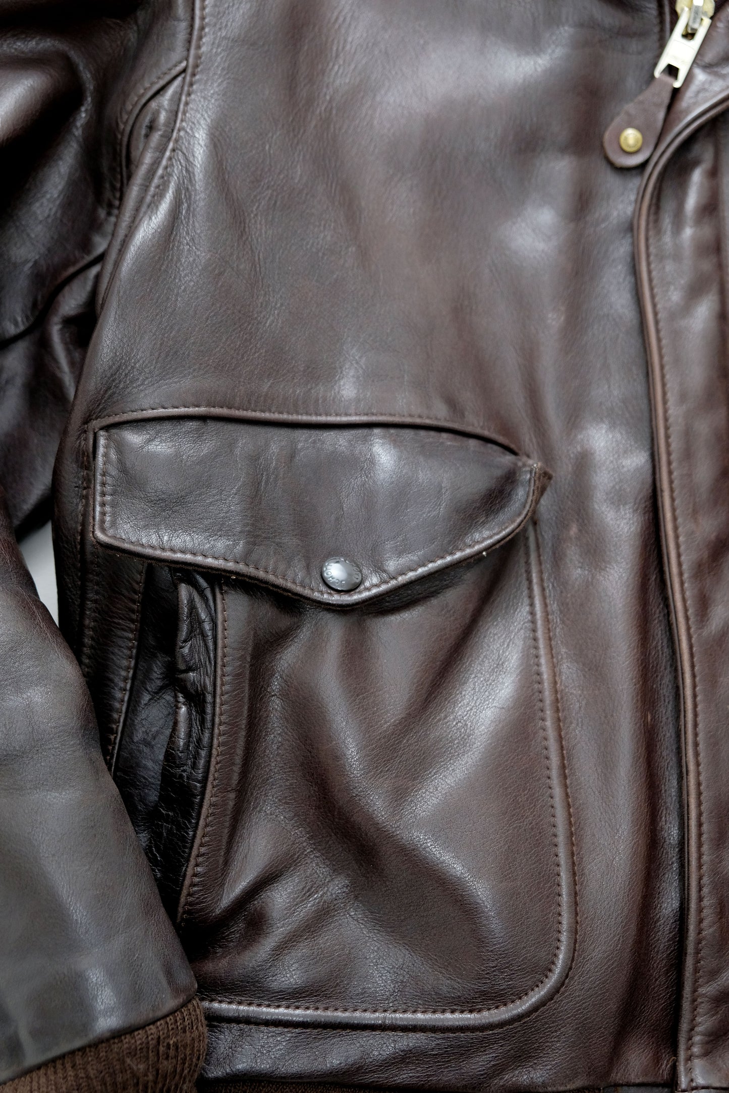 Aviator Leather Jacket — Schott NYC — 42/L