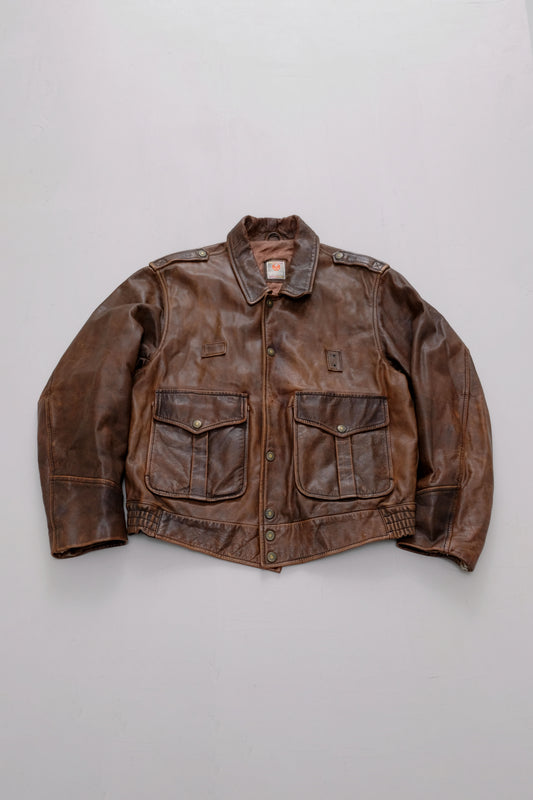 Leather Jacket — Stefanel — XL