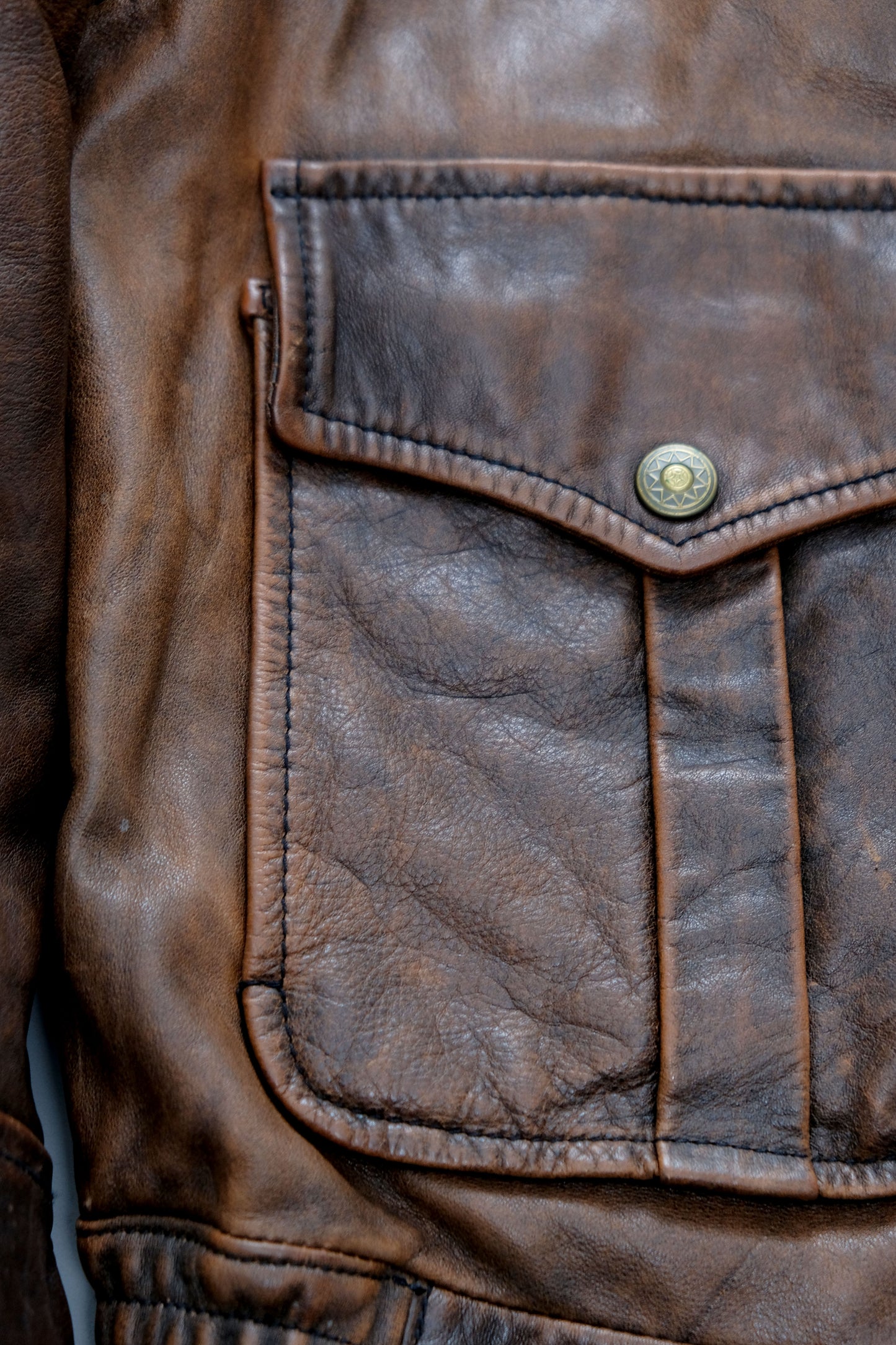 Leather Jacket — Stefanel — XL