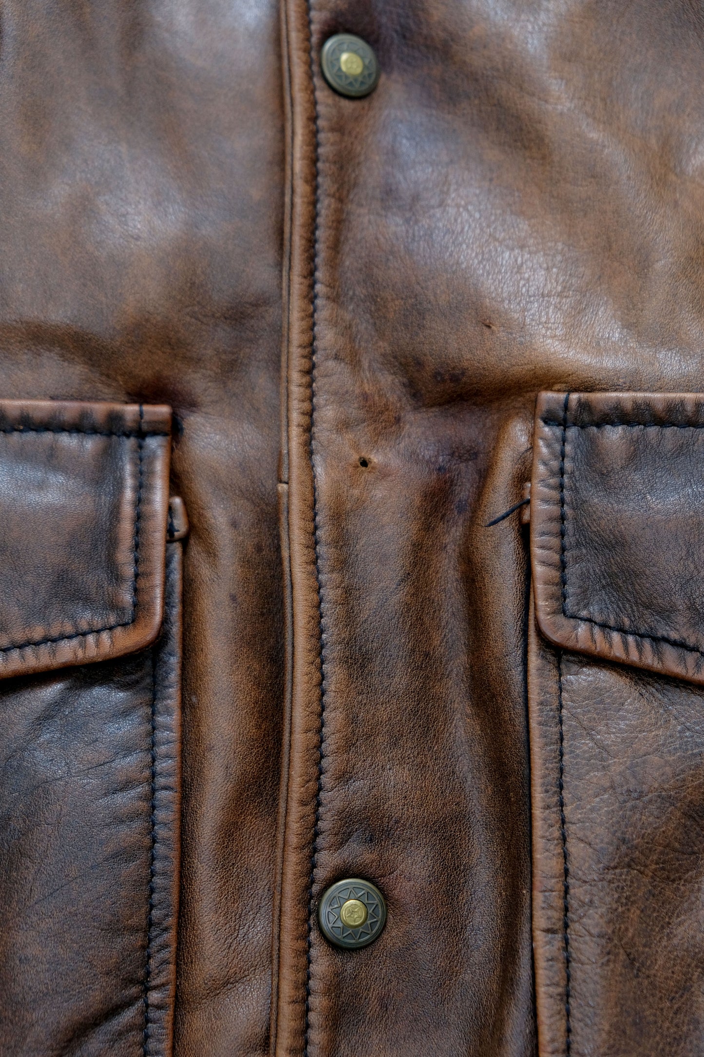 Leather Jacket — Stefanel — XL