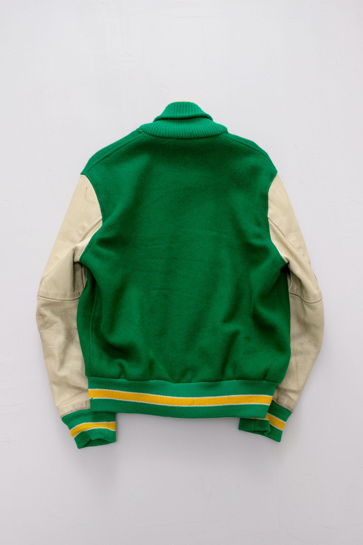 Yellow/Green Portland Varsity Jacket — S