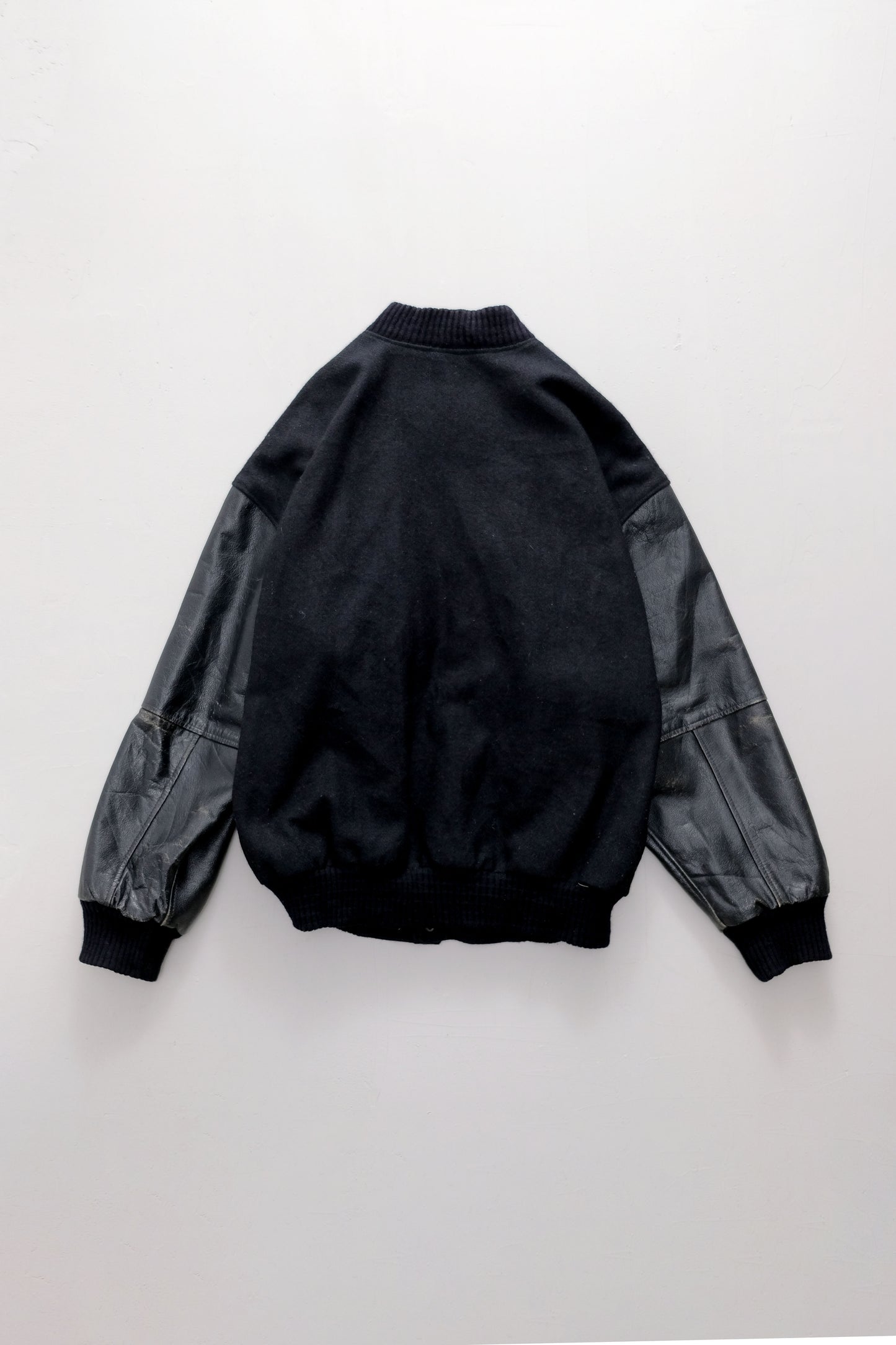 Black Varsity Jacket — L/XL