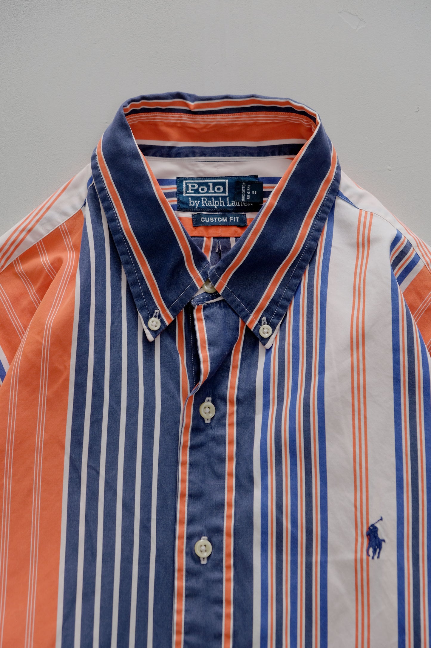 Camicia a righe anni '90 — Vestibilità regolare — Ralph Lauren — L 