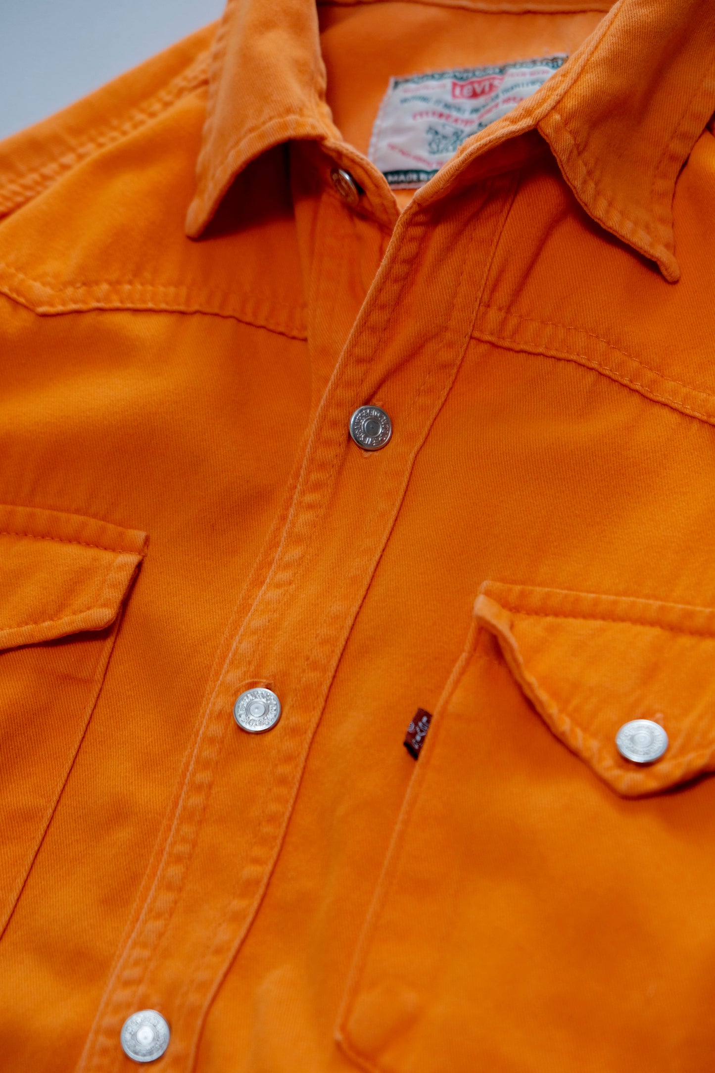 Orange Western Shirt — Levi's — M