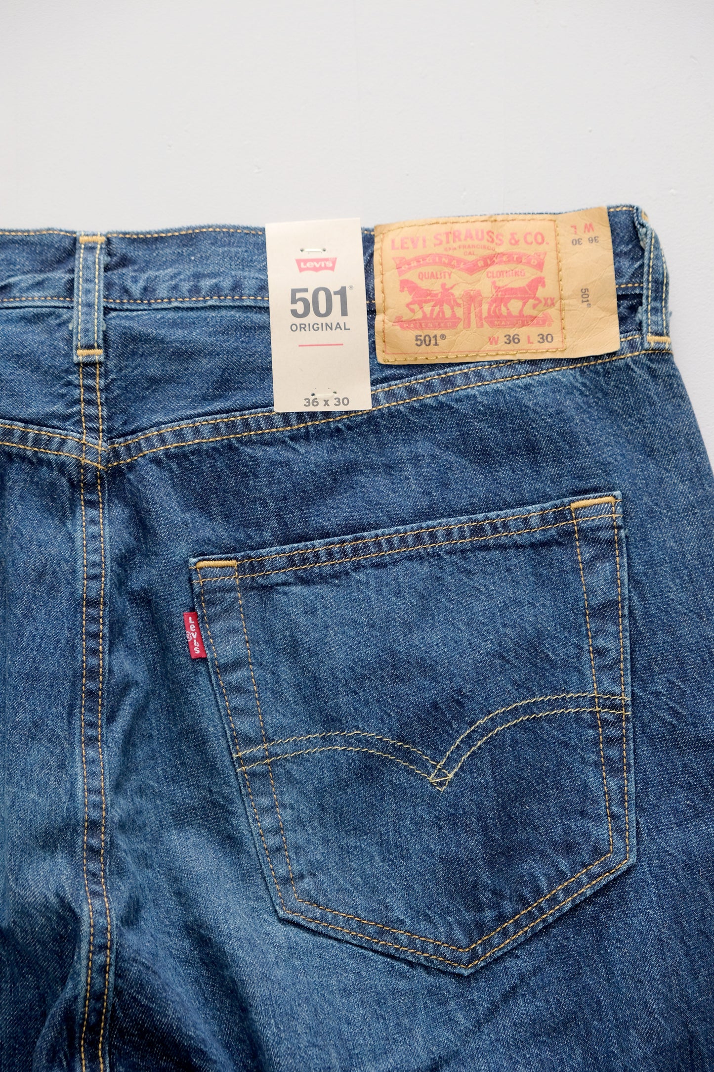 501 Levi's — Blu indaco lavato — W34/L32