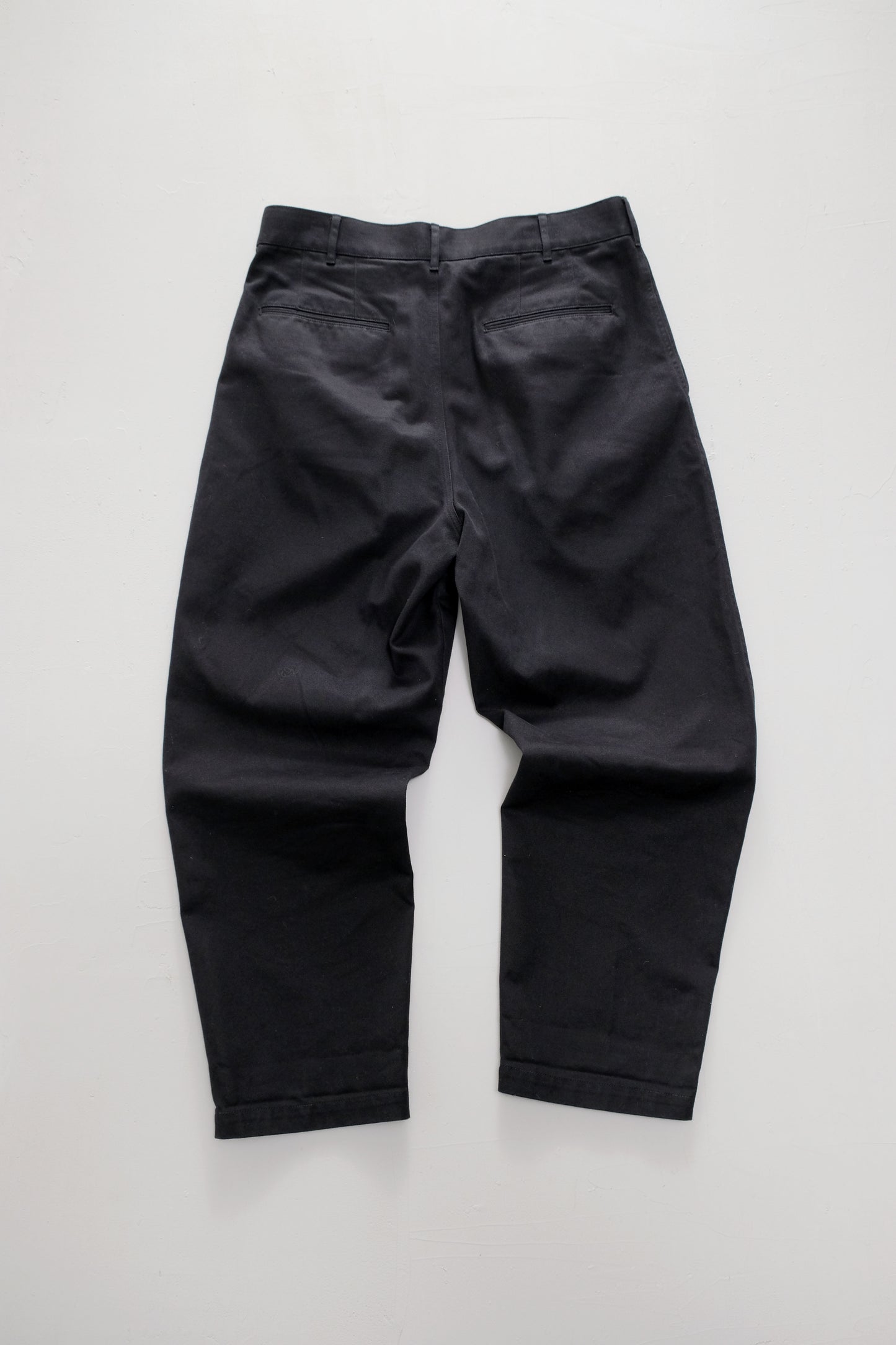 Trousers Black Retro Fit — High Waist — Uniqlo U — L