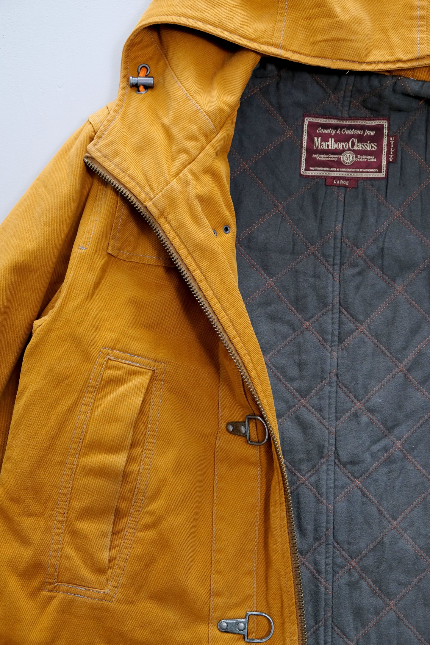 Rusty Orange Parka Coat — Marlboro Classic —L