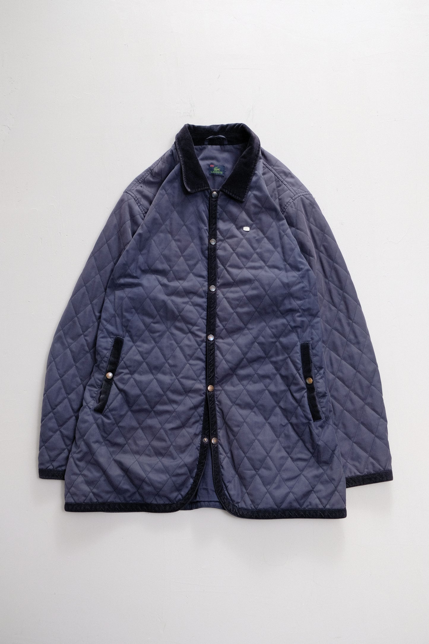 Blue Quilted Jacket — Lacoste — XL