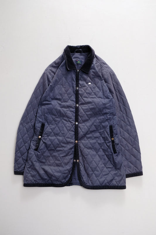 Blue Quilted Jacket — Lacoste — XL