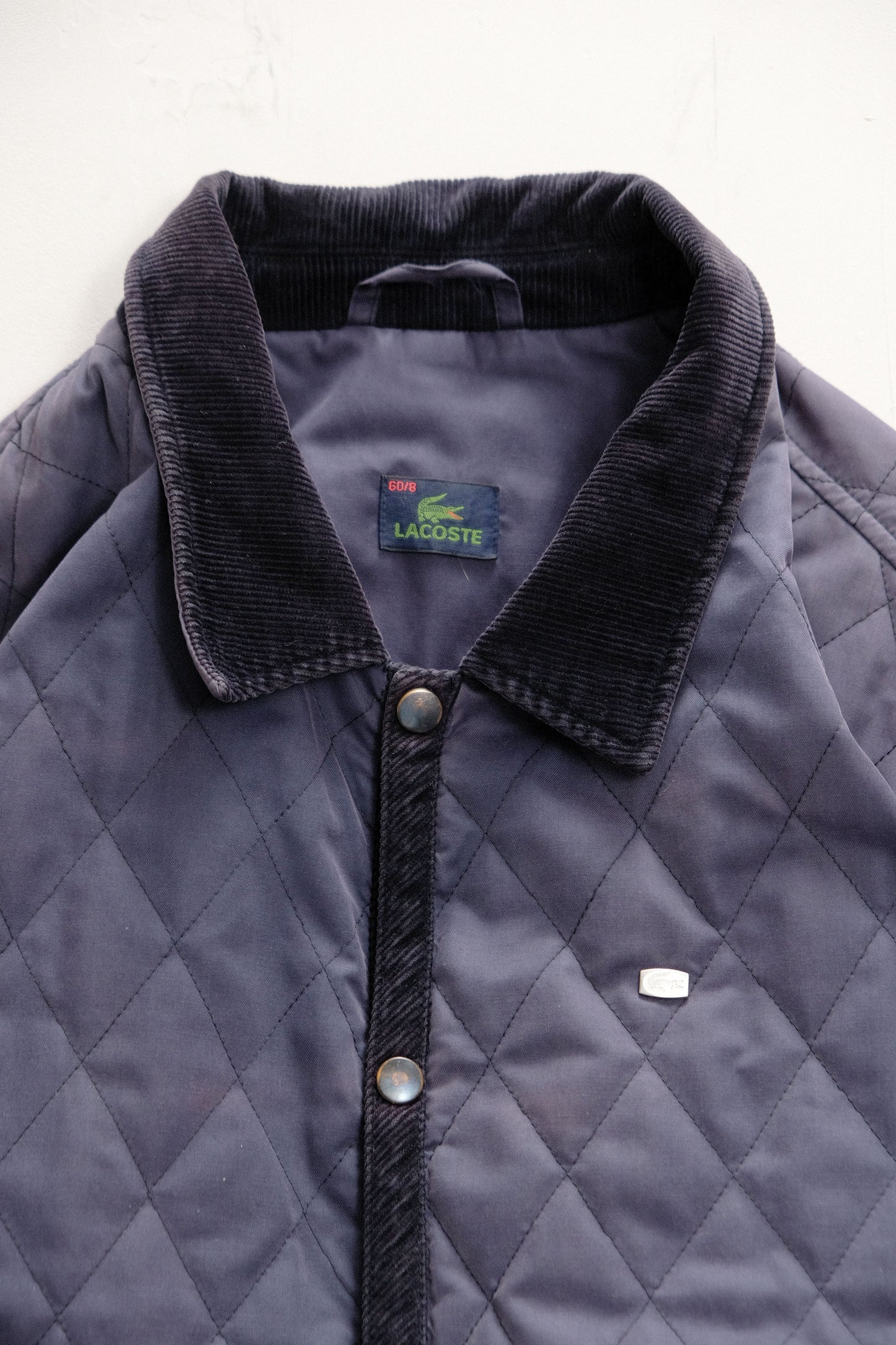 Blue Quilted Jacket — Lacoste — XL