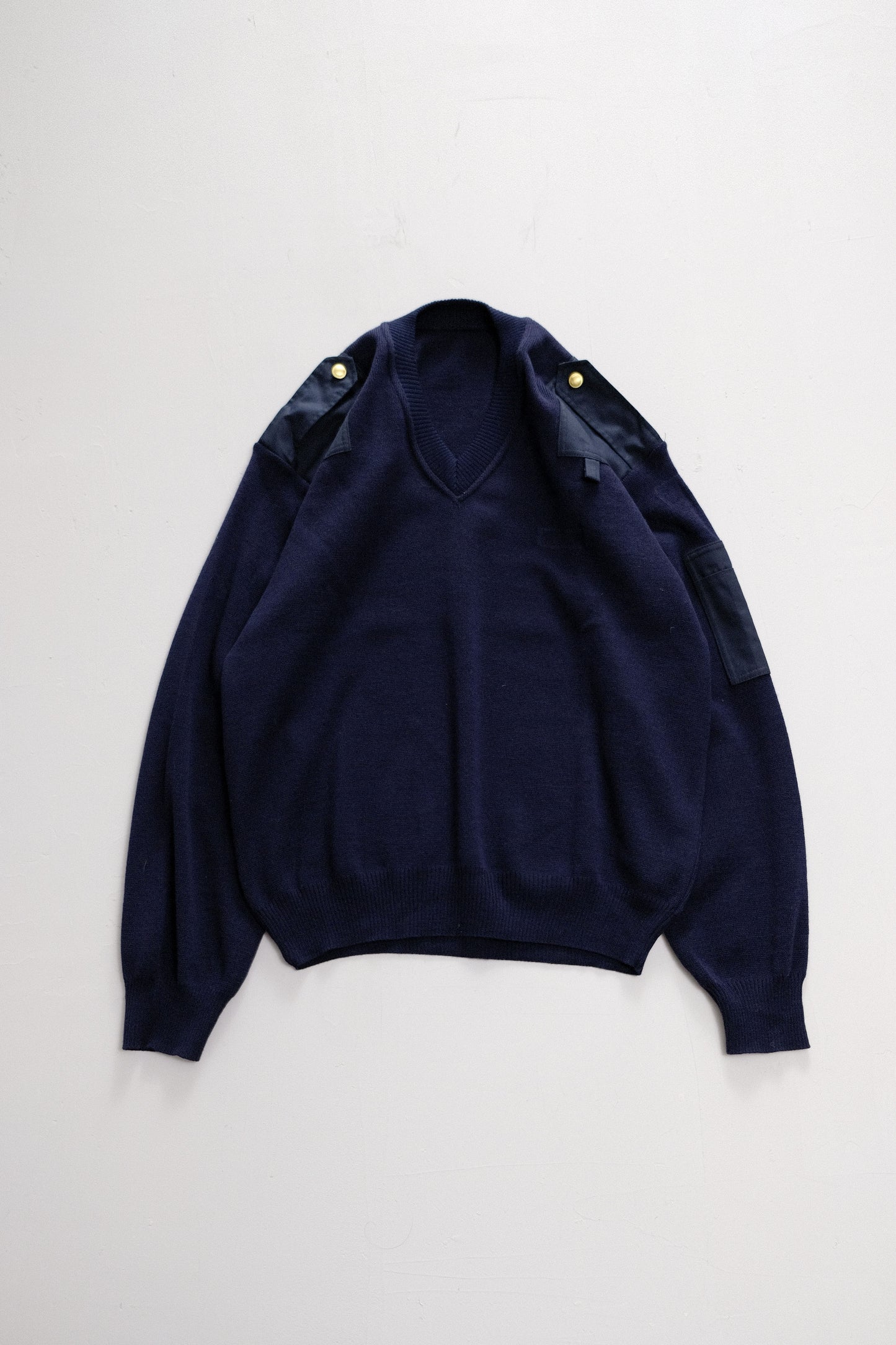 Deep Blue MIlitary Style Sweater — Lanerossi — XXL