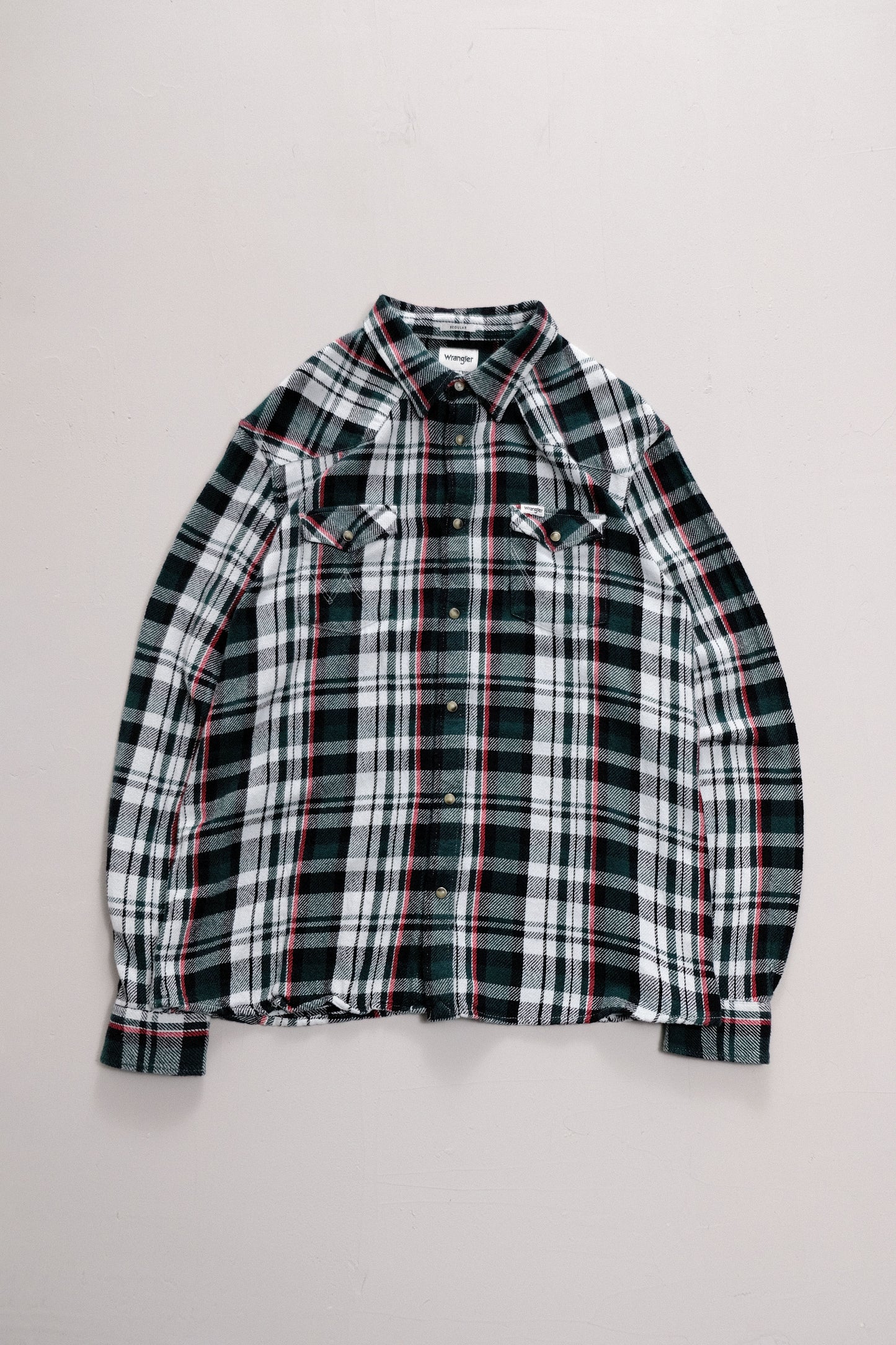 Flannel Check Shirt —  Wrangler — XL