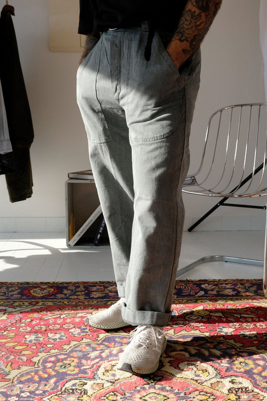 Pantaloni in denim grigio Swiss Military/Workwear — M (regolabili)