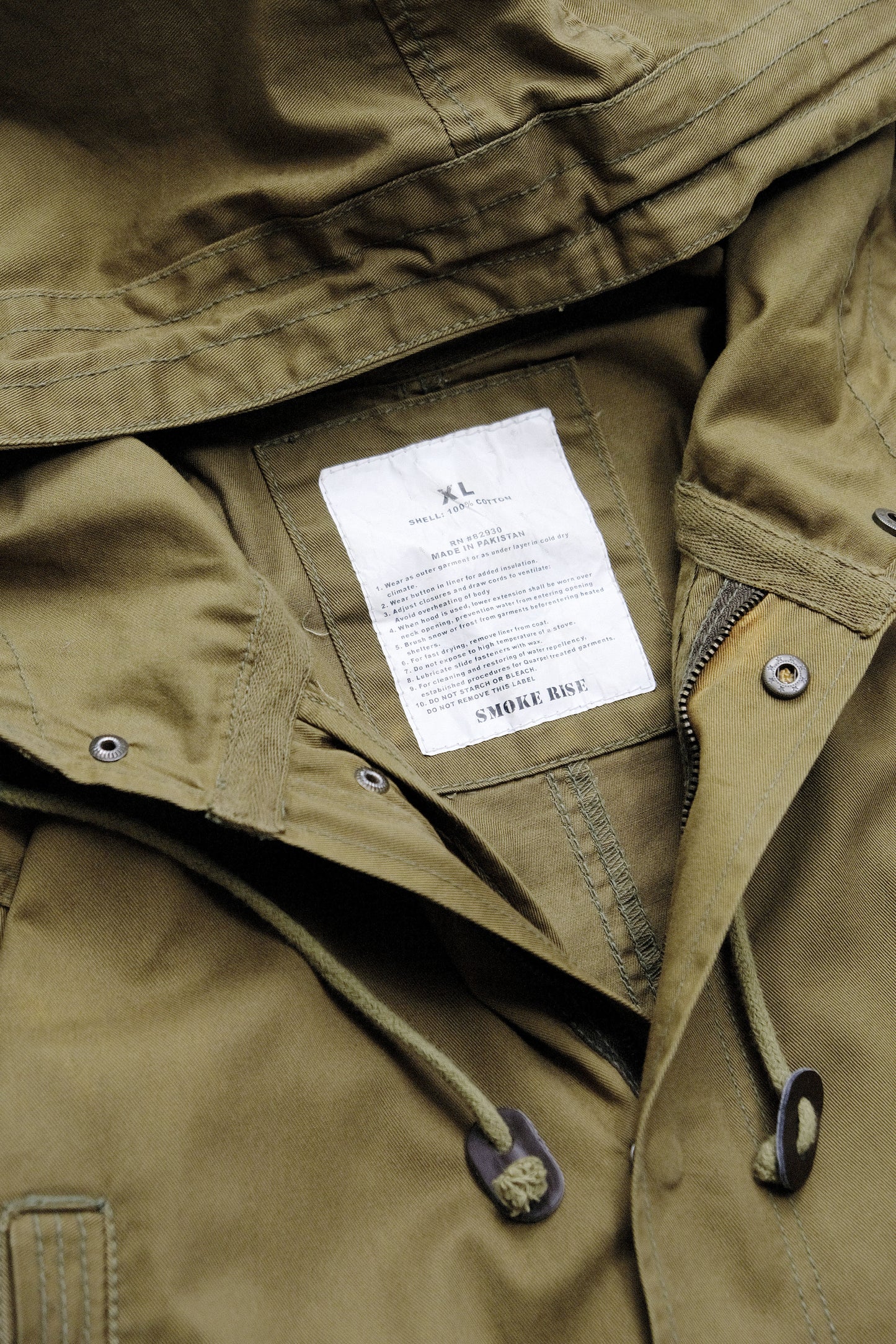 Olive Military Parka