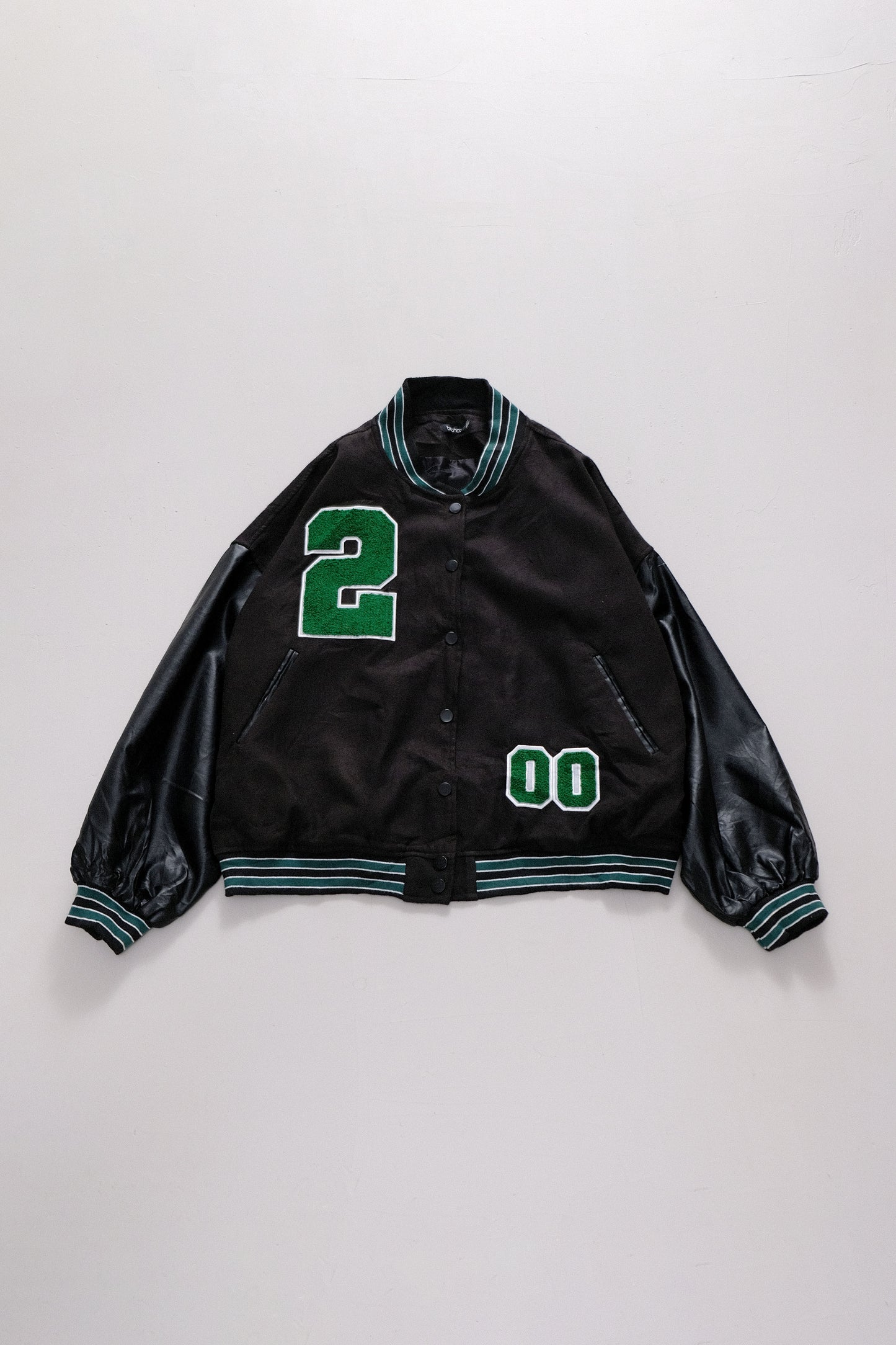 Giacca Varsity Nero Verde— XL