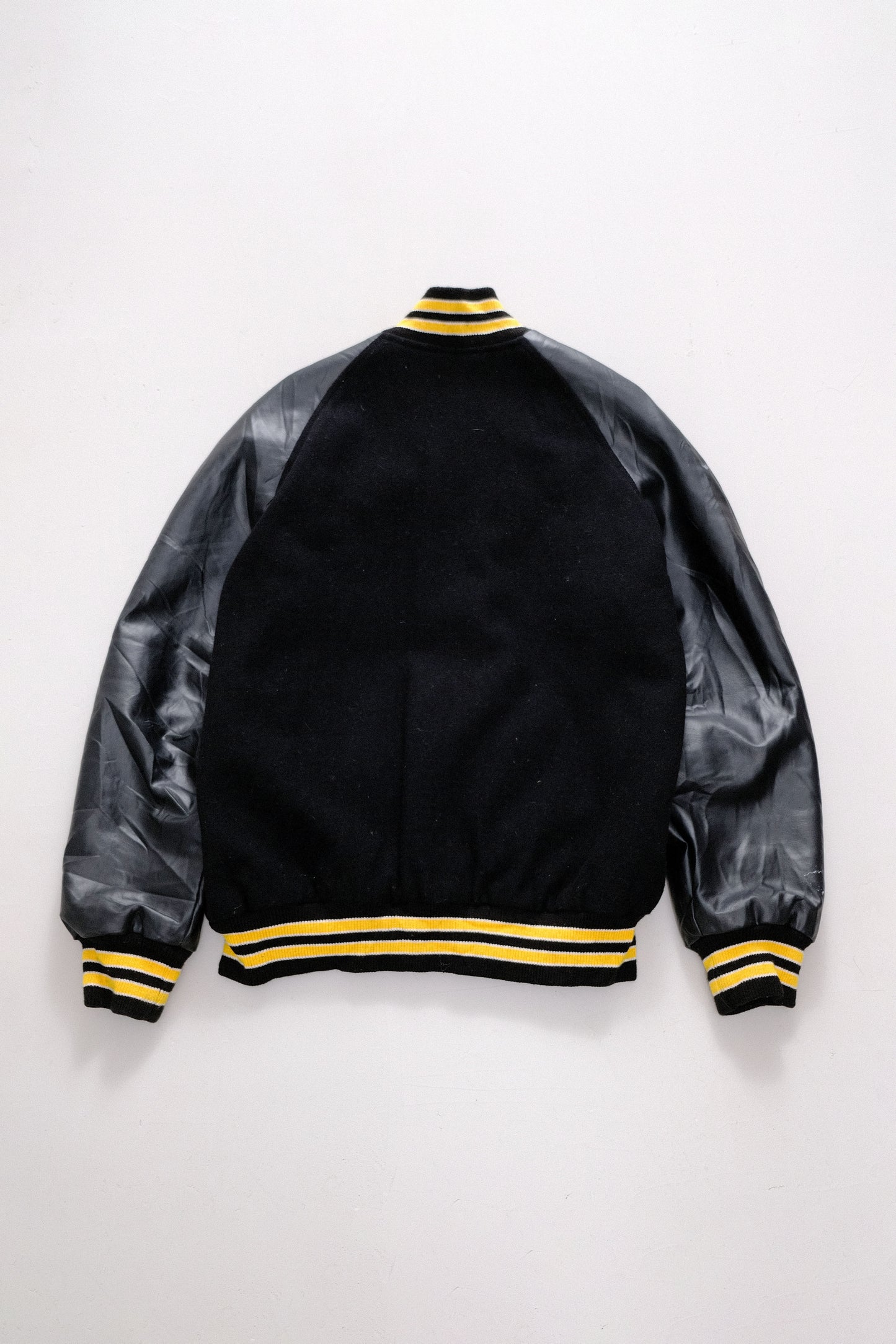 Giacca Varsity Nero Giallo Jeremiah — L/XL