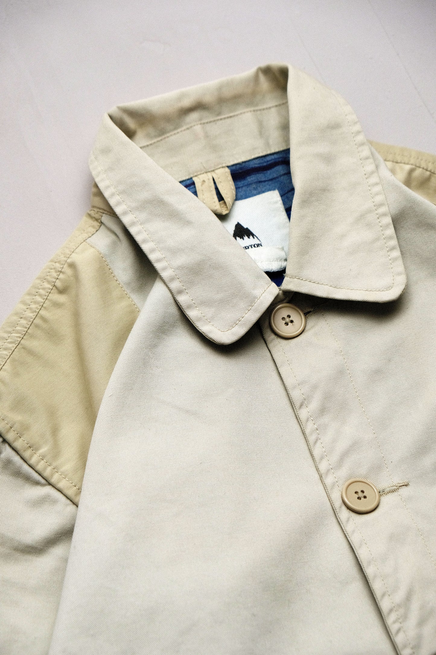 Cream Safari Jacket — Burton — L