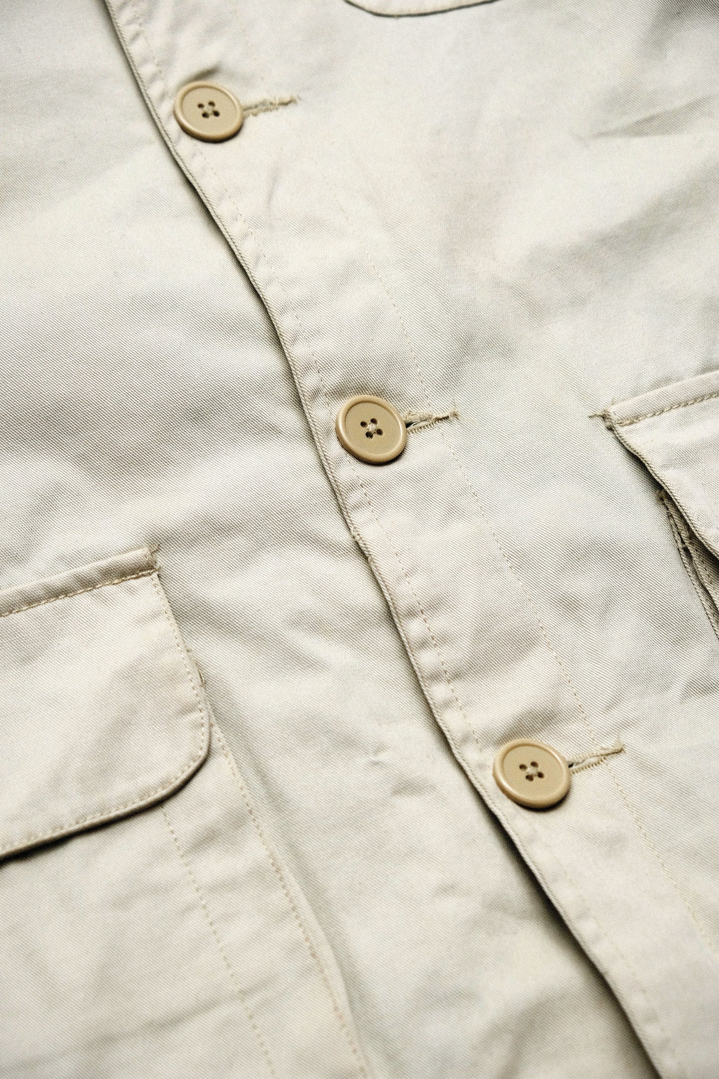 Cream Safari Jacket — Burton — L