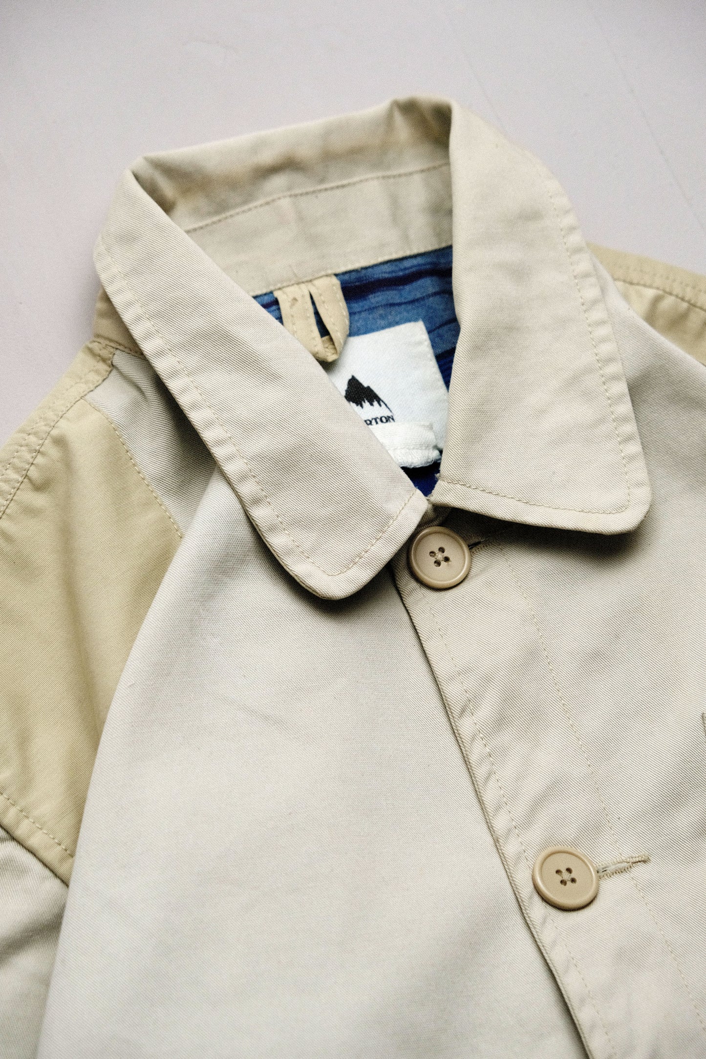 Cream Safari Jacket — Burton — L