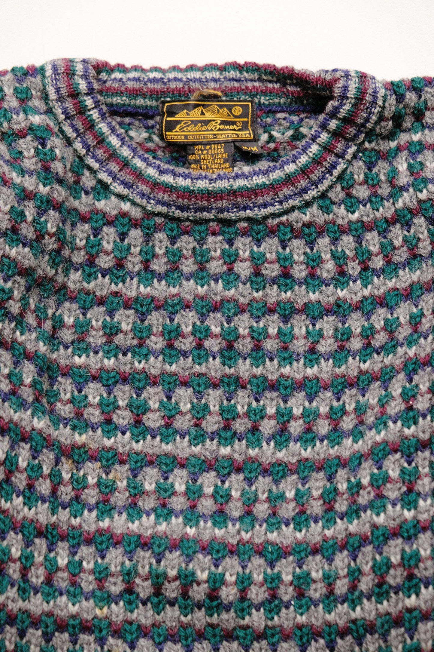 100% Shetland Wool Sweater — M/L