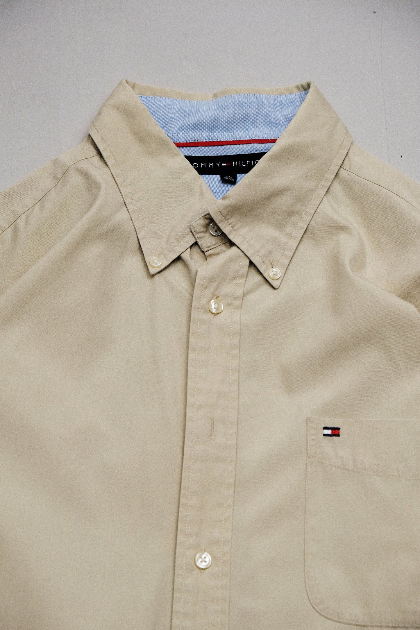 Cream Shirt — Tommy Hilfiger — XL