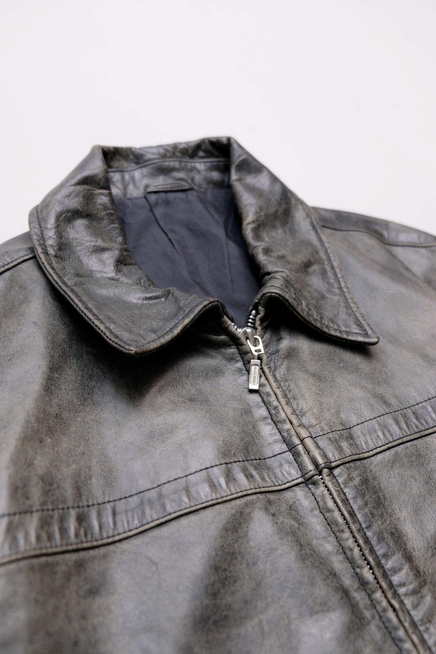 Leather Jacket — Biker Style — Stefanel