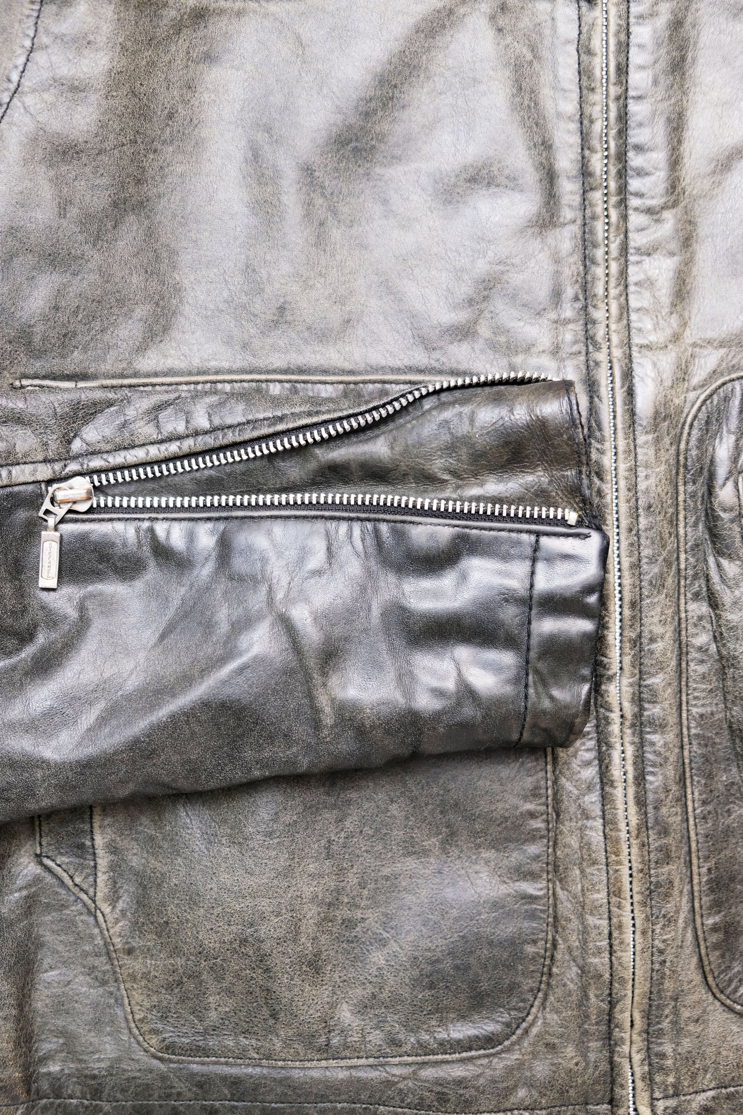 Leather Jacket — Biker Style — Stefanel