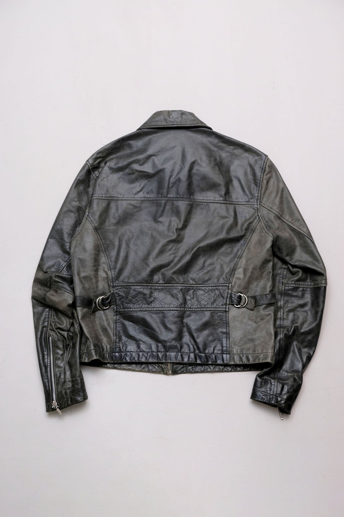 Leather Jacket — Biker Style — Stefanel