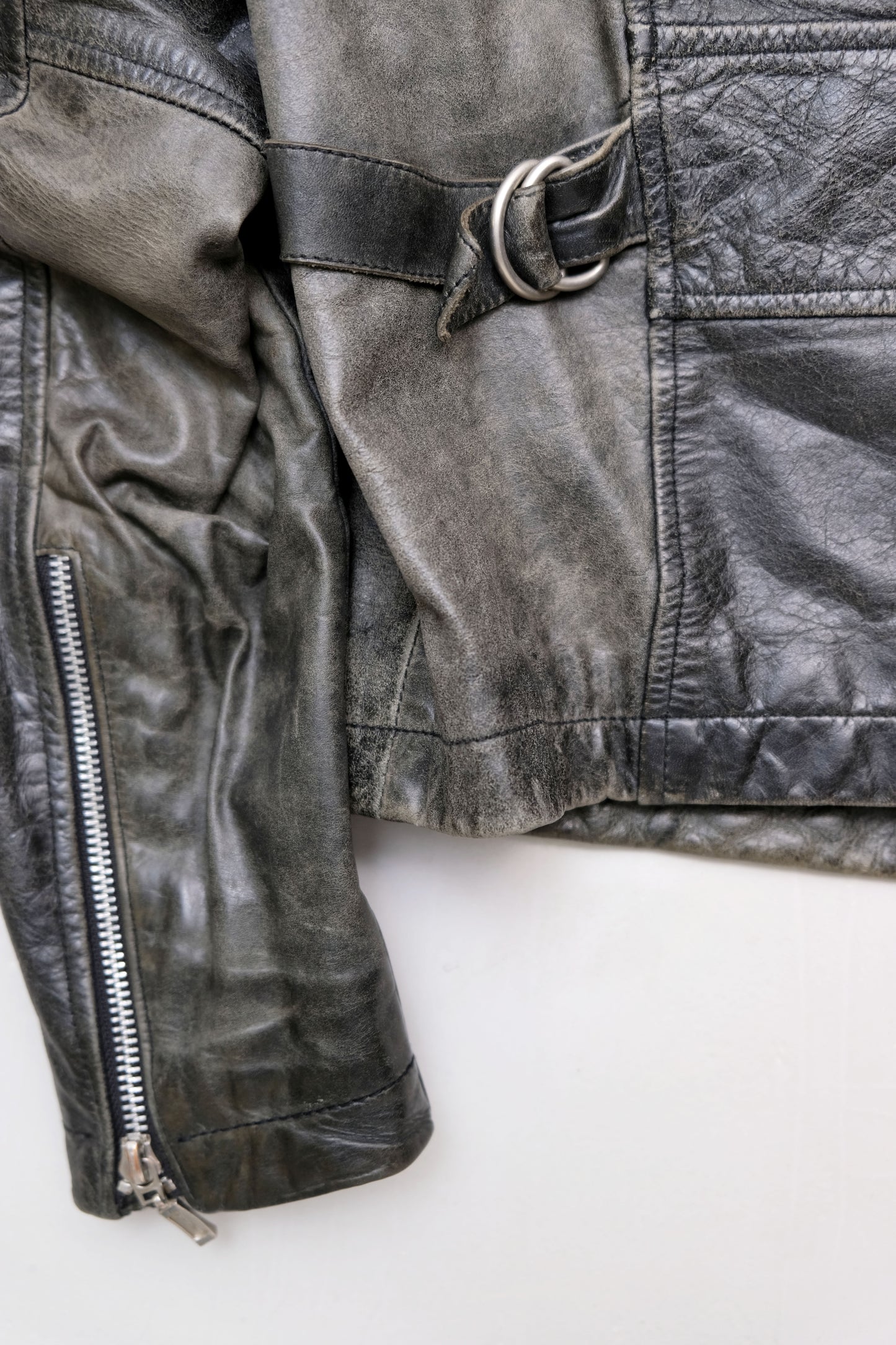 Leather Jacket — Biker Style — Stefanel