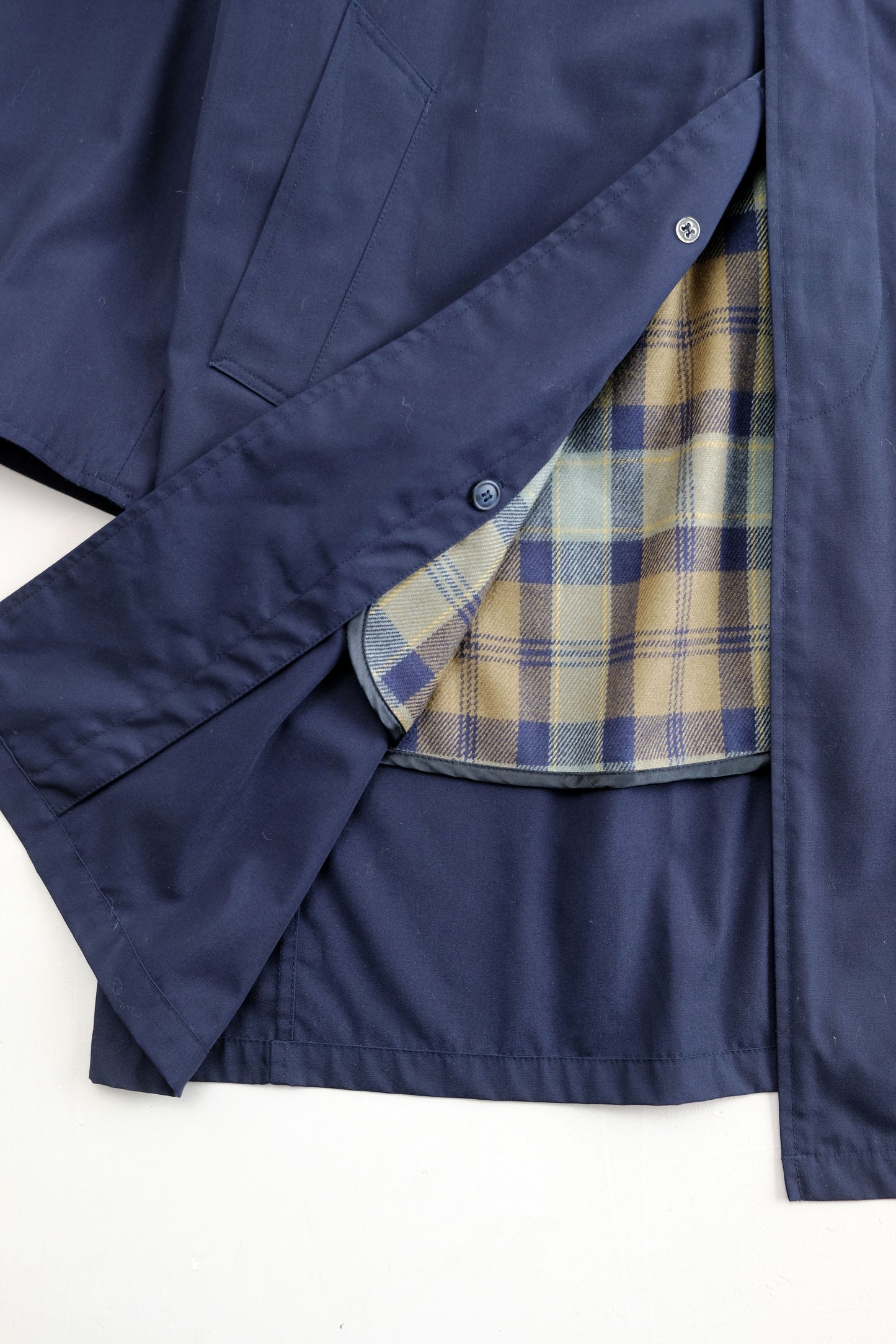 Blue Quilted Trench/Raincoat — Hamilton