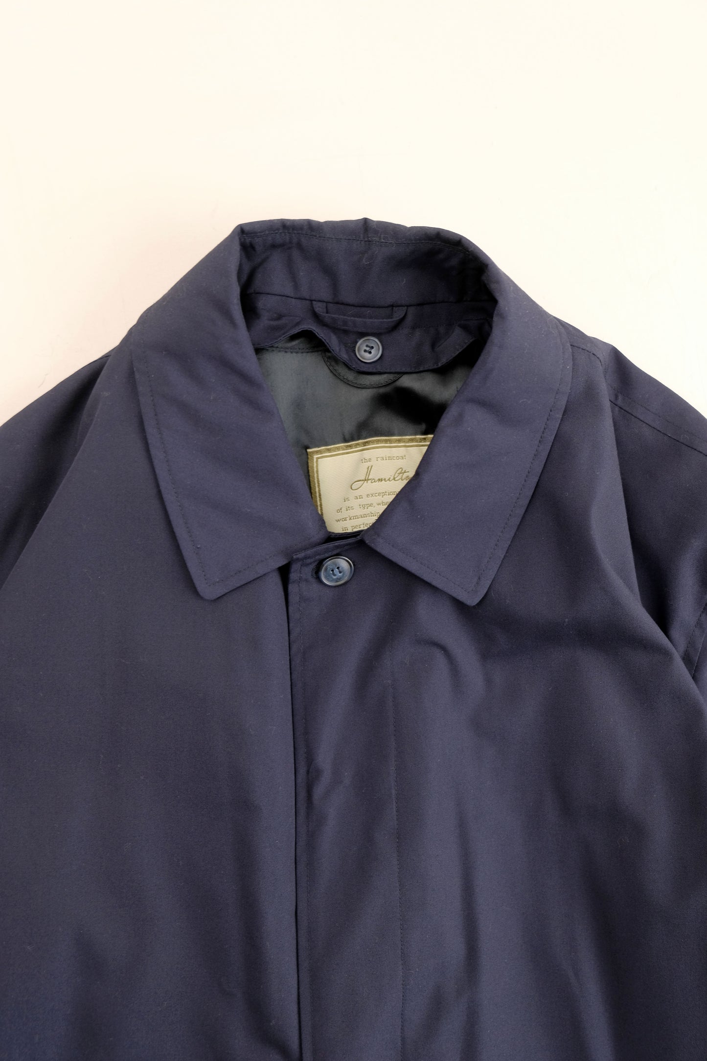 Blue Quilted Trench/Raincoat — Hamilton