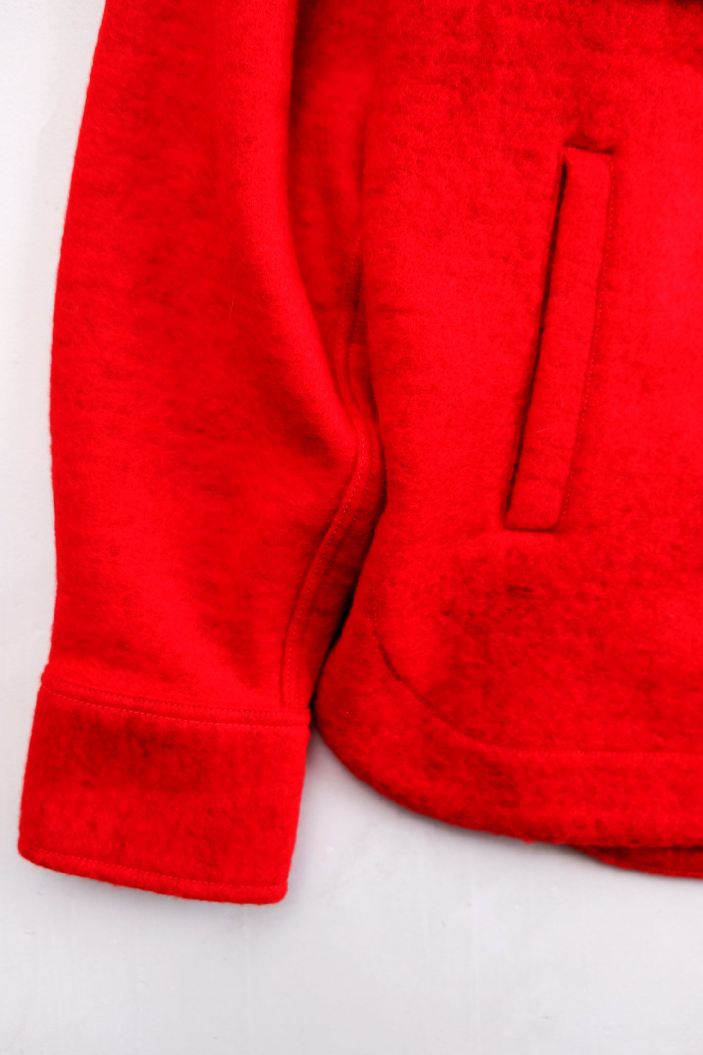 Red Wool Overshirt/Jacket — Tintoria Mattei