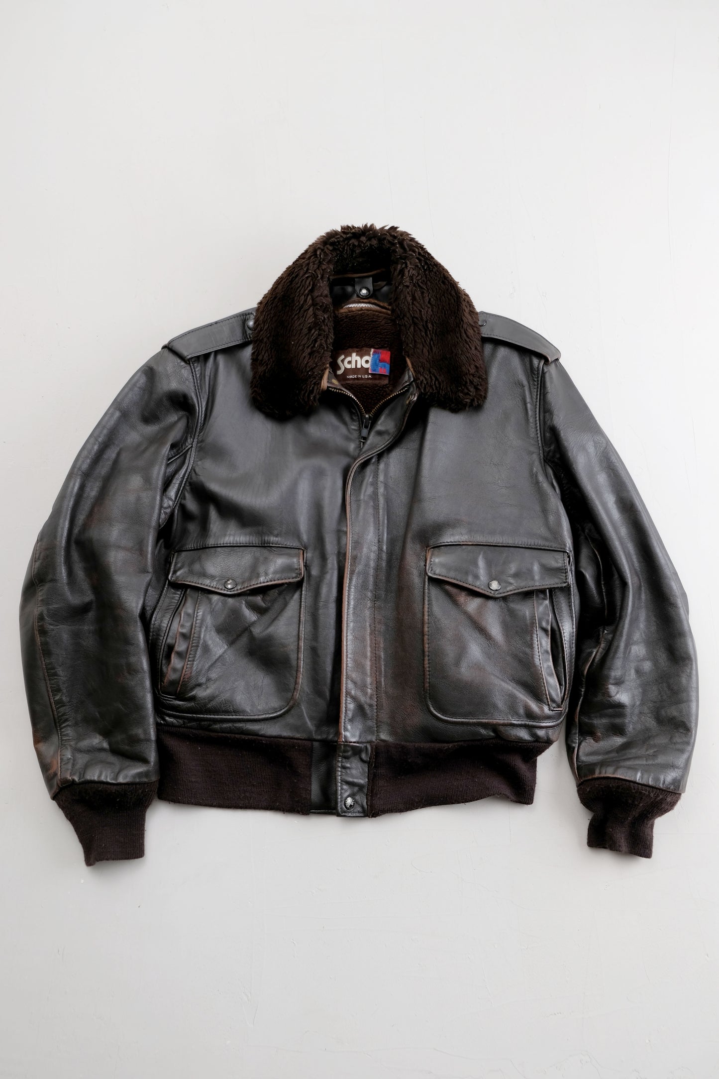 Aviator Leather Jacket — Schott