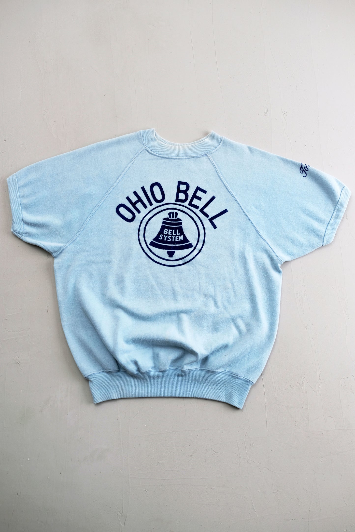 1970's Vintage Crewneck Flocked Graphic — Ohio Bell