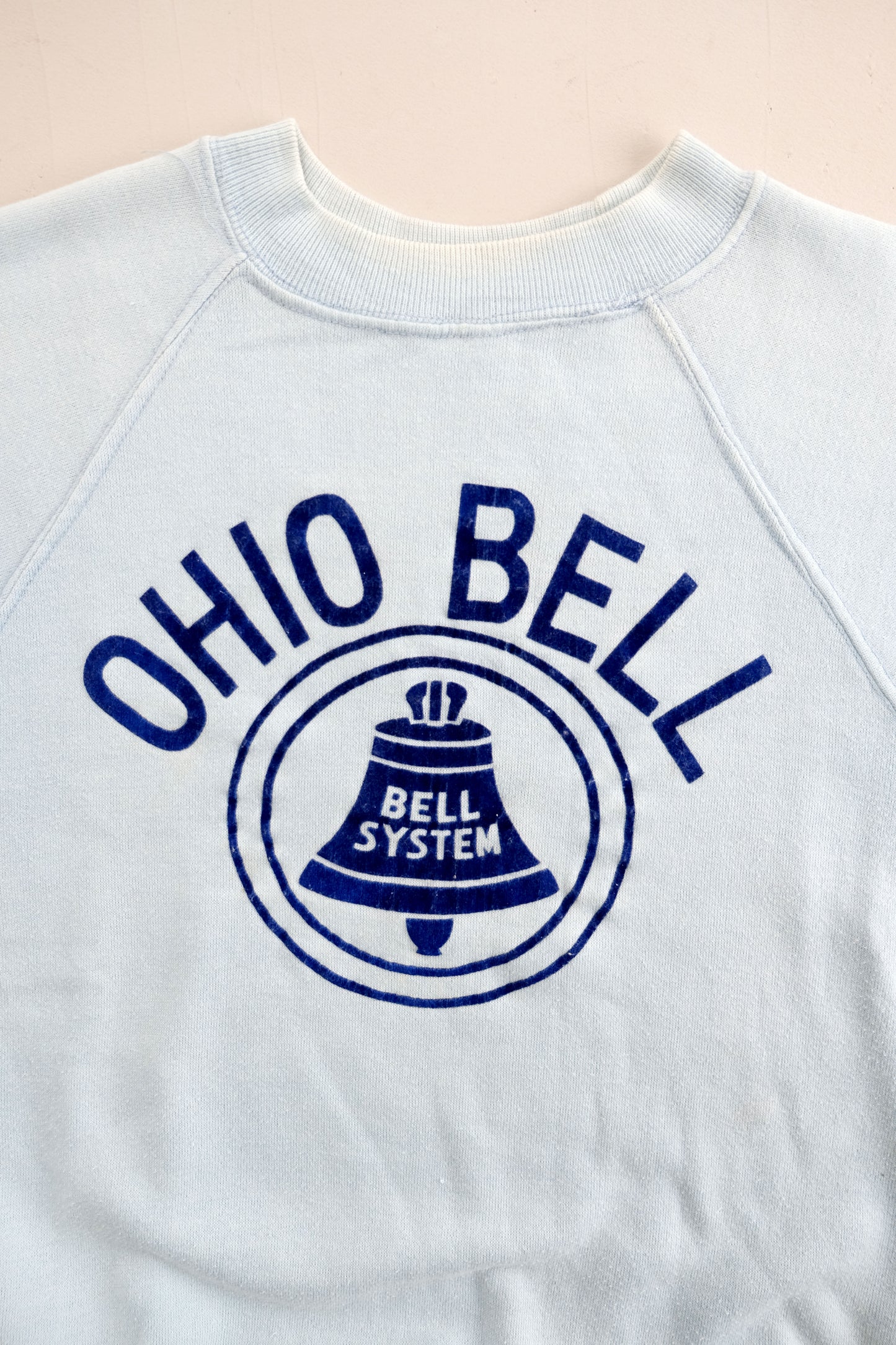 1970's Vintage Crewneck Flocked Graphic — Ohio Bell